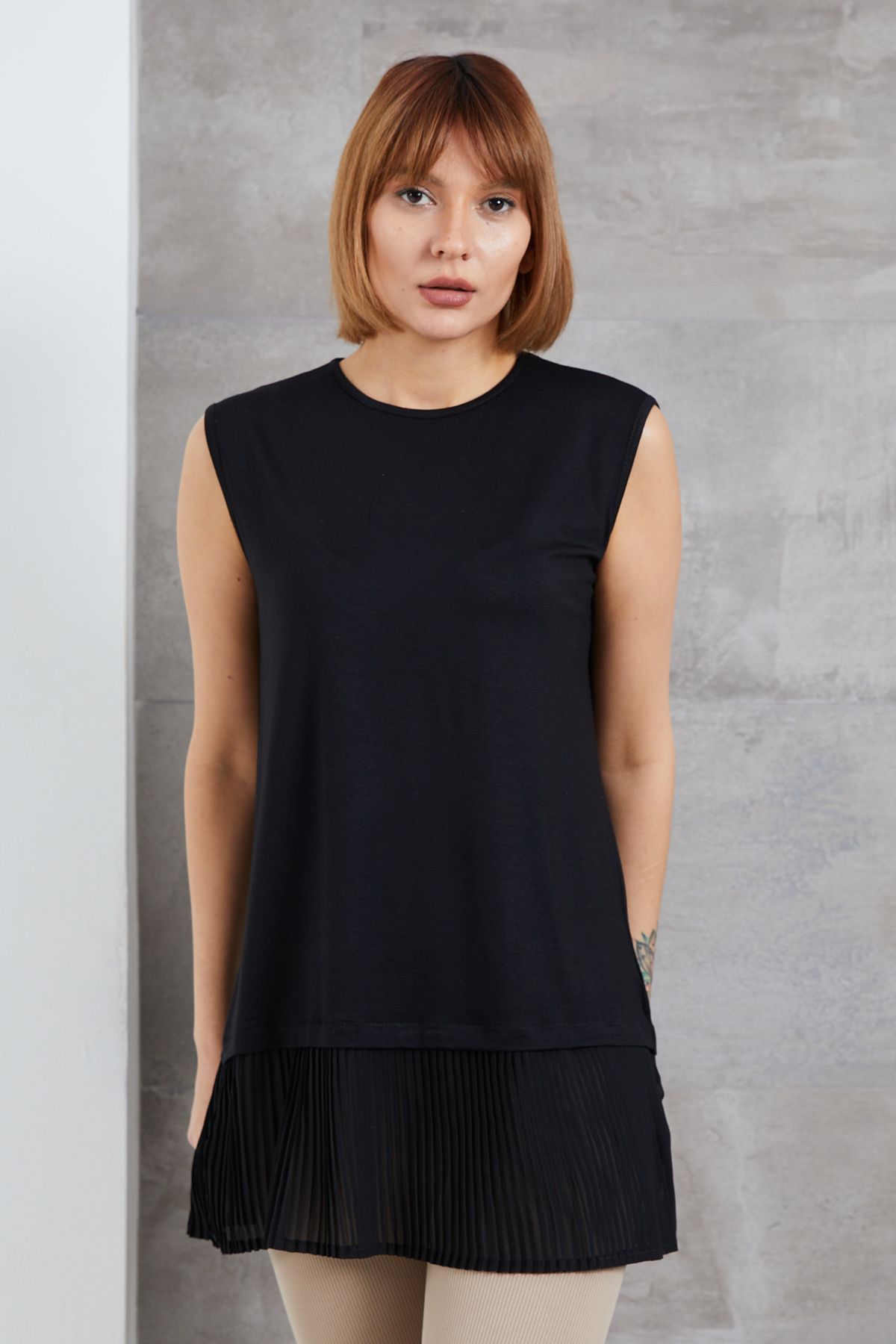 DPARİS-Pleated Sleeveless Dressing 3