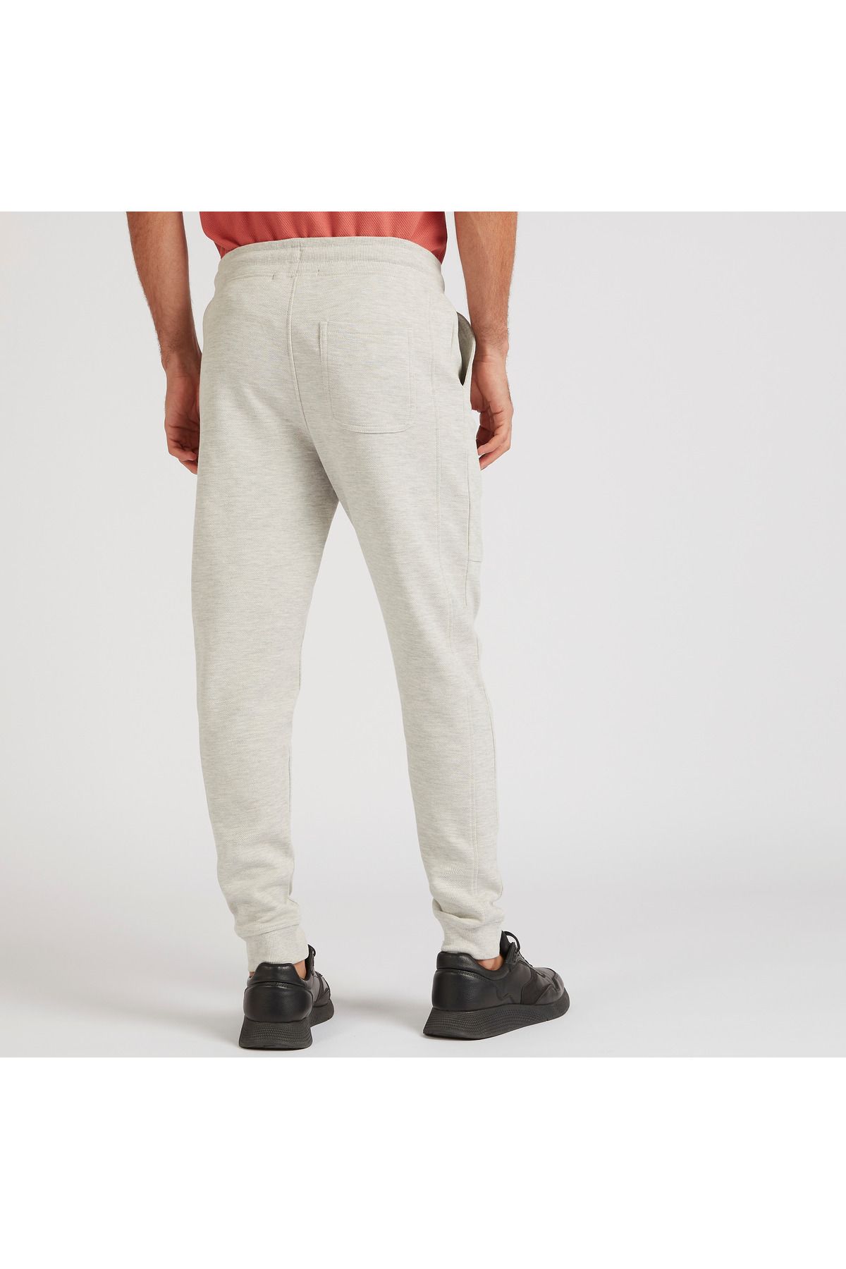 Iconic-Bağcıklı و Cepli Dokulu Jogger Pantolon 4