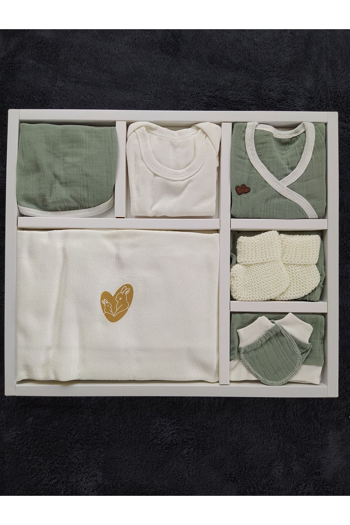 MİSİMOSİ BABY-100% Cotton 10-Piece Hospital Exit Set 1