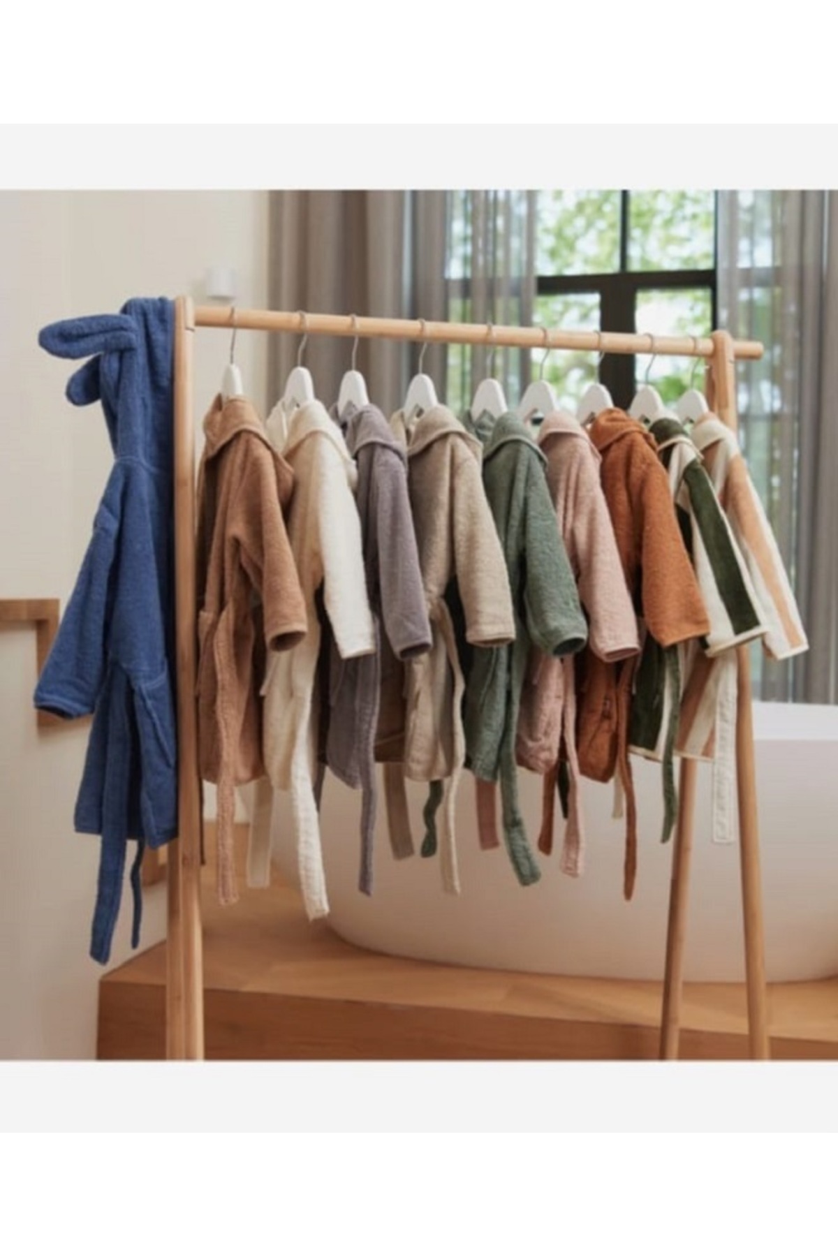 PAMUK HANIM OUTLET İHRACAT- %100 Pamuklu Yumuşacık Unisex Kız-erkek Çocuk Havlu Bornoz KULAKLI TAVŞAN/YEŞİL fotoğrafı 6 (önizleme)