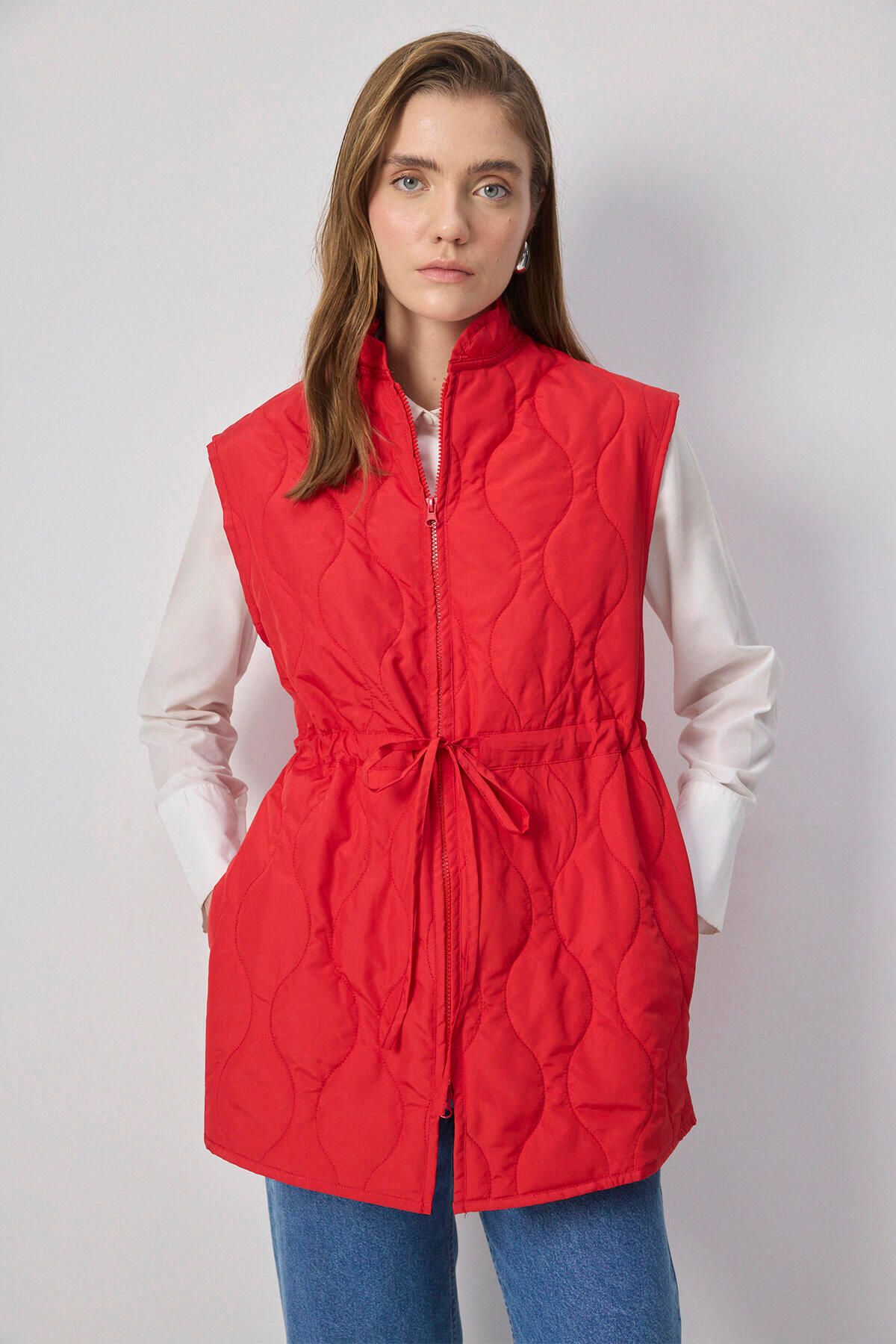 Touché Privé-Quilted Vest with Zipper 3