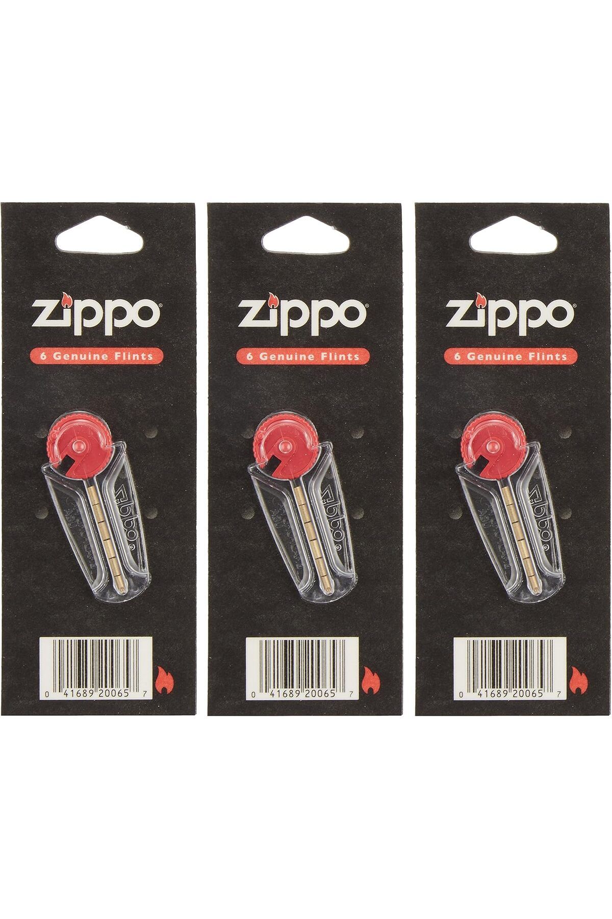 Zippo-(3) 6-Piece Flint Dispenser for Zippo Lighters, Carded Flint 3