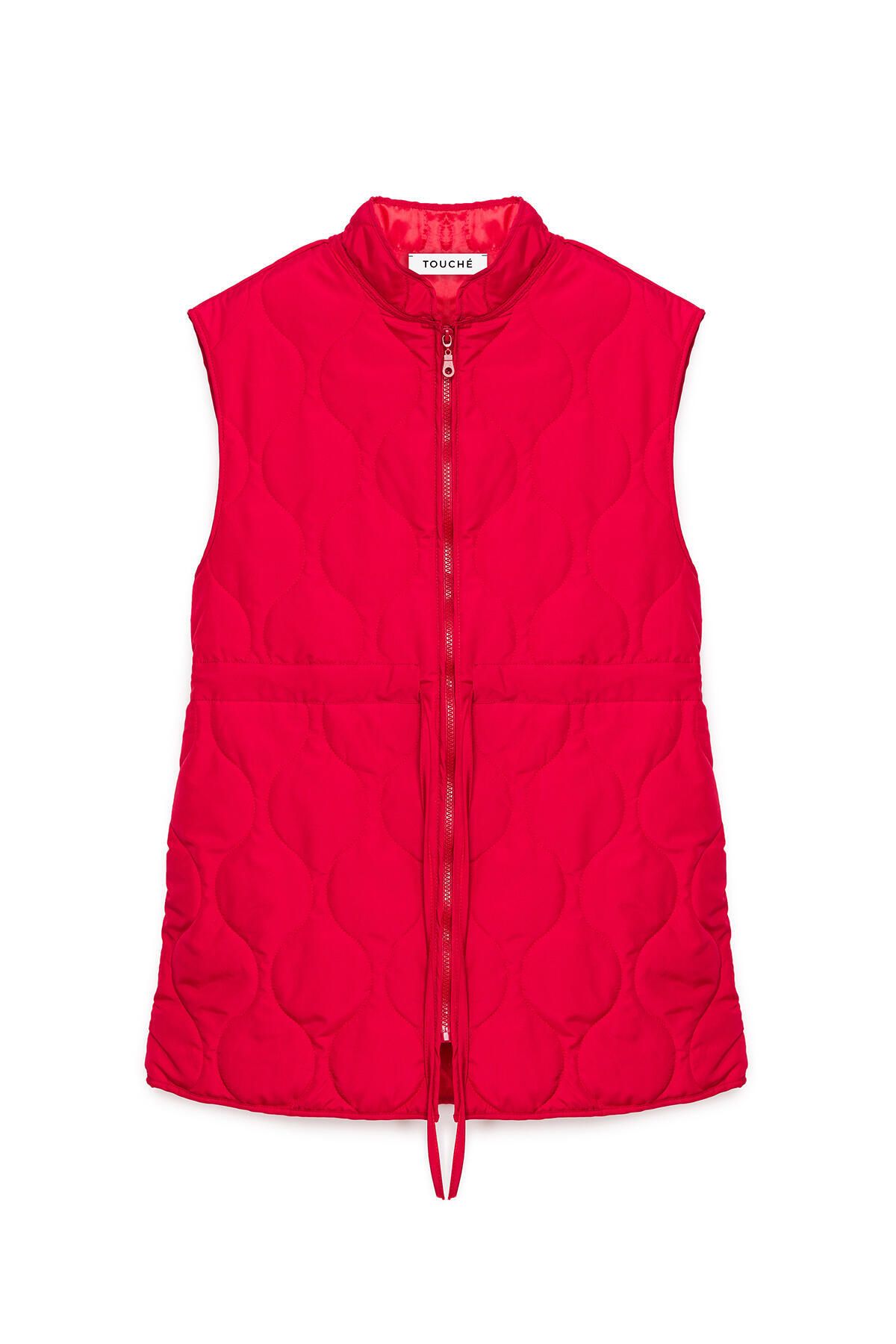 Touché Privé-Quilted Vest with Zipper 1