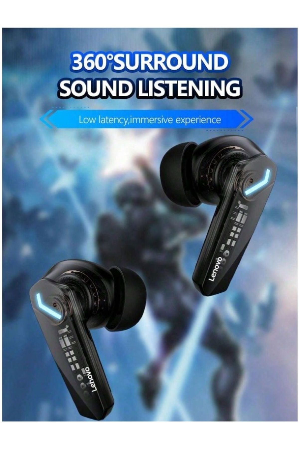 LENOVO-Thinkplus GM2 Pro True Wireless BT Gaming Headphones In-T5.3 Chip Game Music Dual Mode Low Delay 5