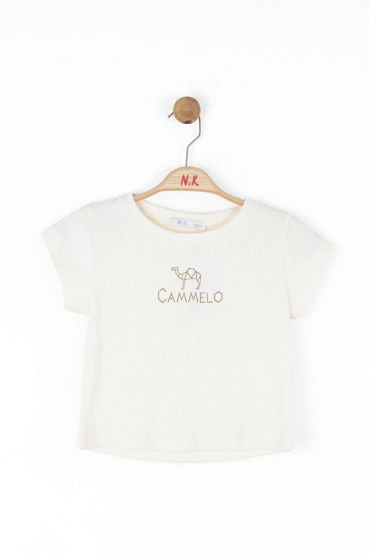 NK-Girl's Çelé T-Shirt 8-14 Years Cream Color 1