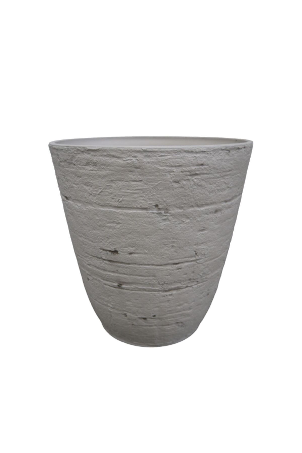 SERENE-Buge Durable and Elegant Design Round Resin Planter Stone 50 x 52cm 2