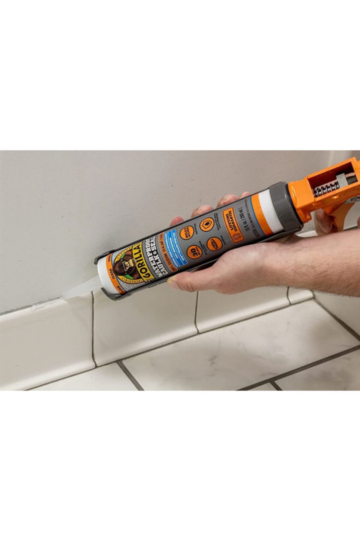 GORILLA-Long-Lasting Waterproof Caulk and Seal Silicone Sealant Gel 295ml 4