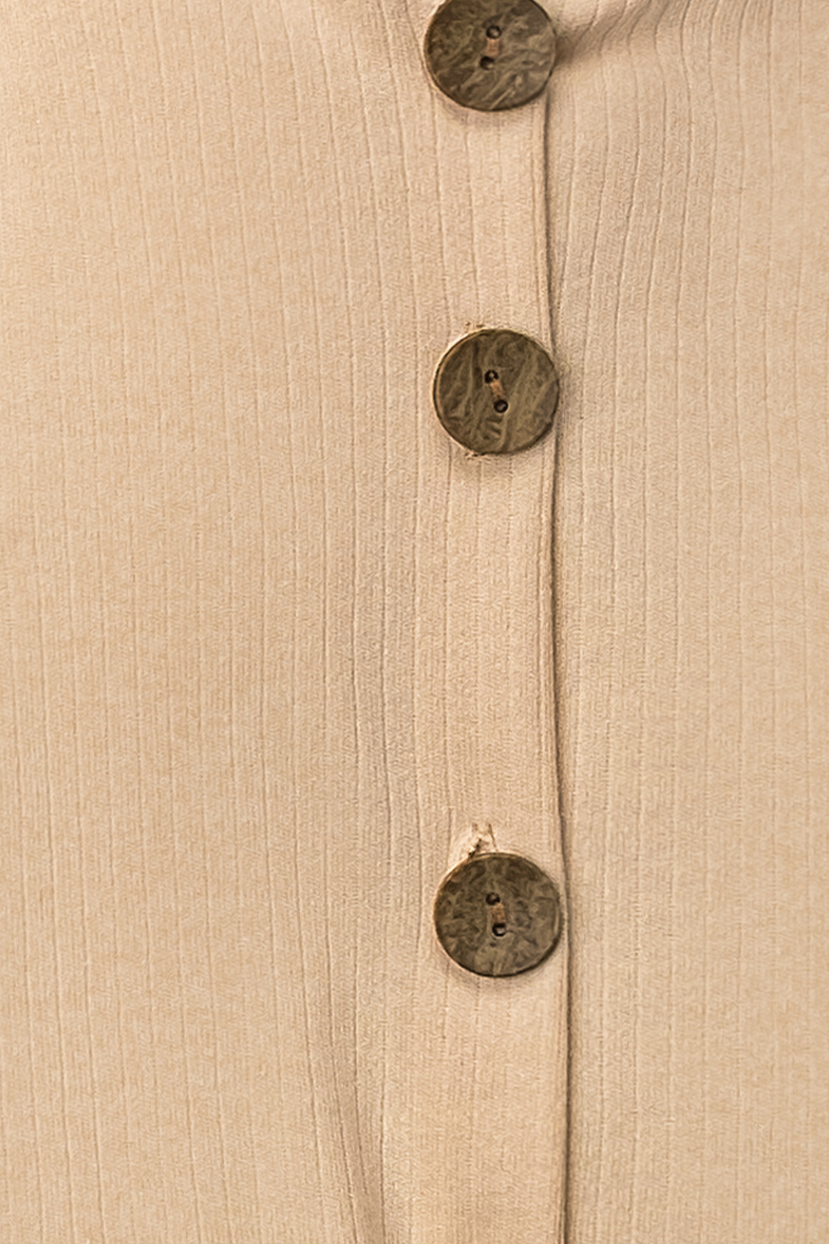 Mai Perla Organik Kumaş Tahta Düğmeli Tek Boy Tulum Unisex 3 Parça Bebek Takımı fotoğrafı 6 (önizleme)