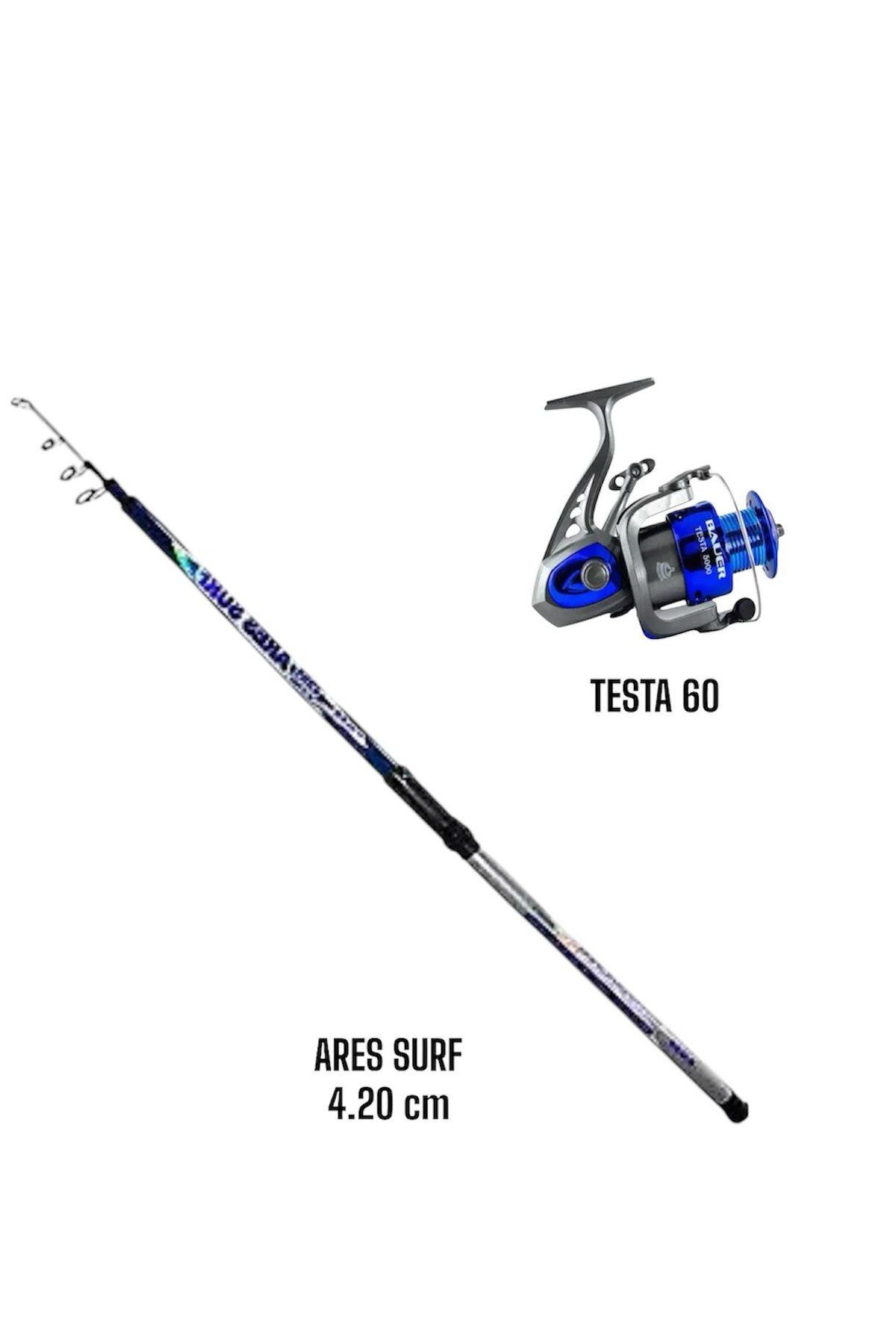 ست چوب ماهیگیری مجموعه خط ARES SURF 4.20 CM TETE 6000 BAUER