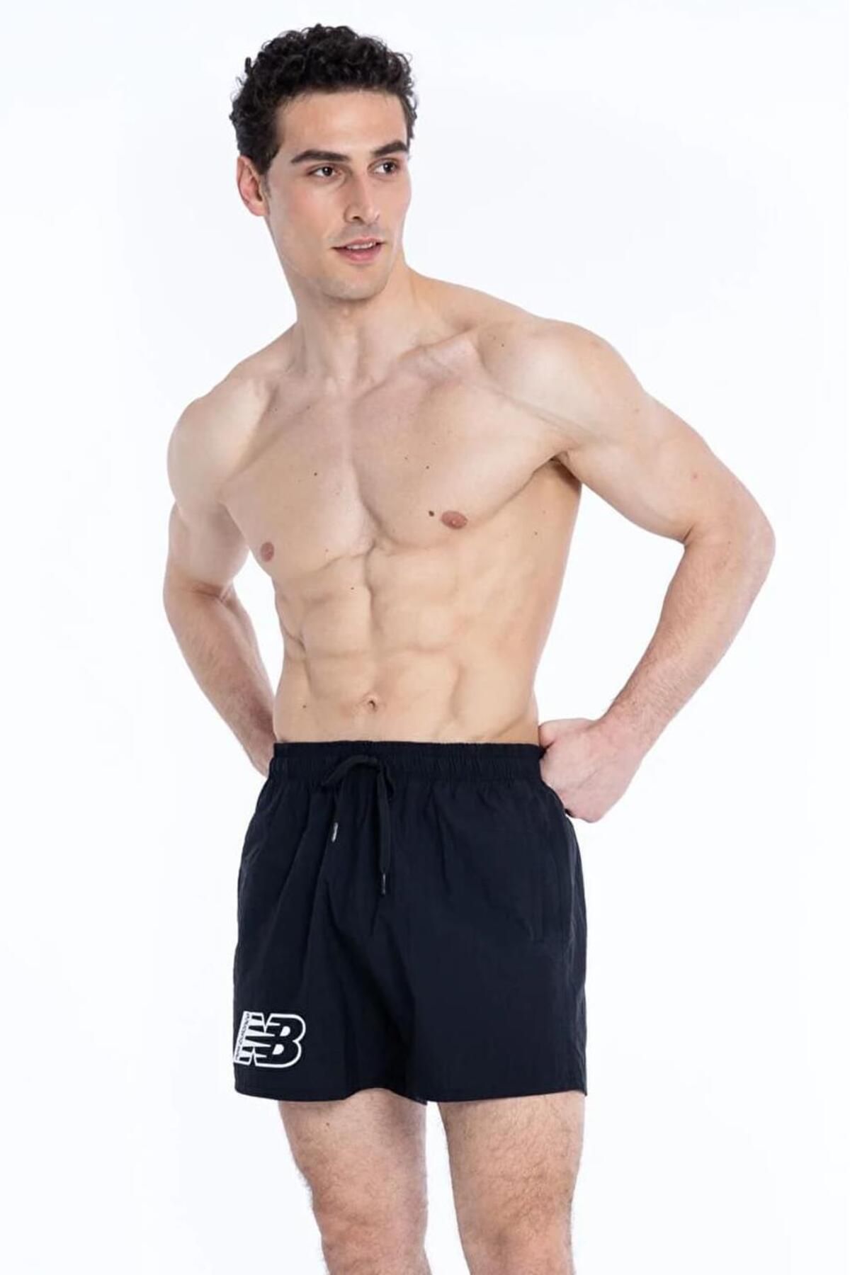 شورت مردانه مشکی Newbalance Mns1325 Nb Man Swims New Balance