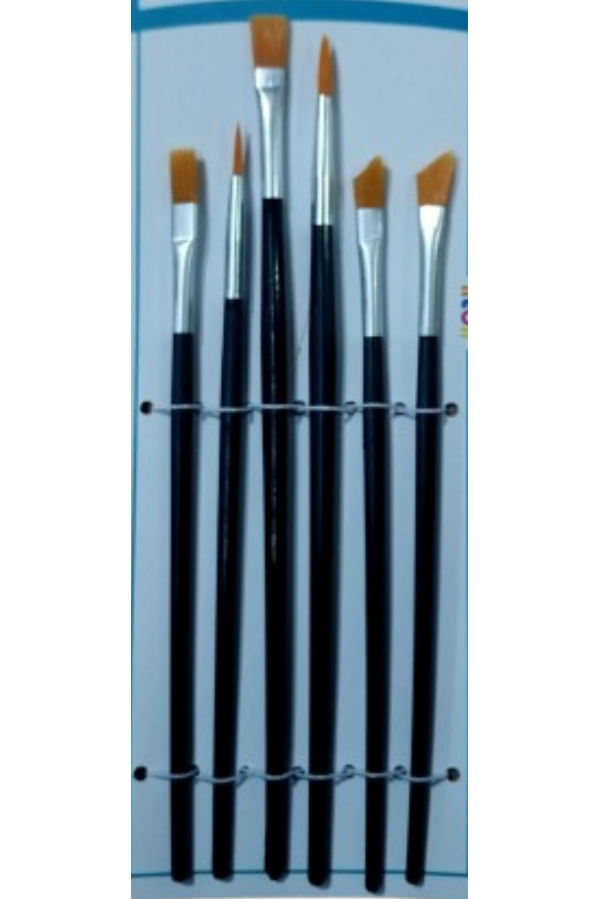 Glanart ipek fırça takımı sulu, guaj,akrilik boya fırçası takımı 6 lı set