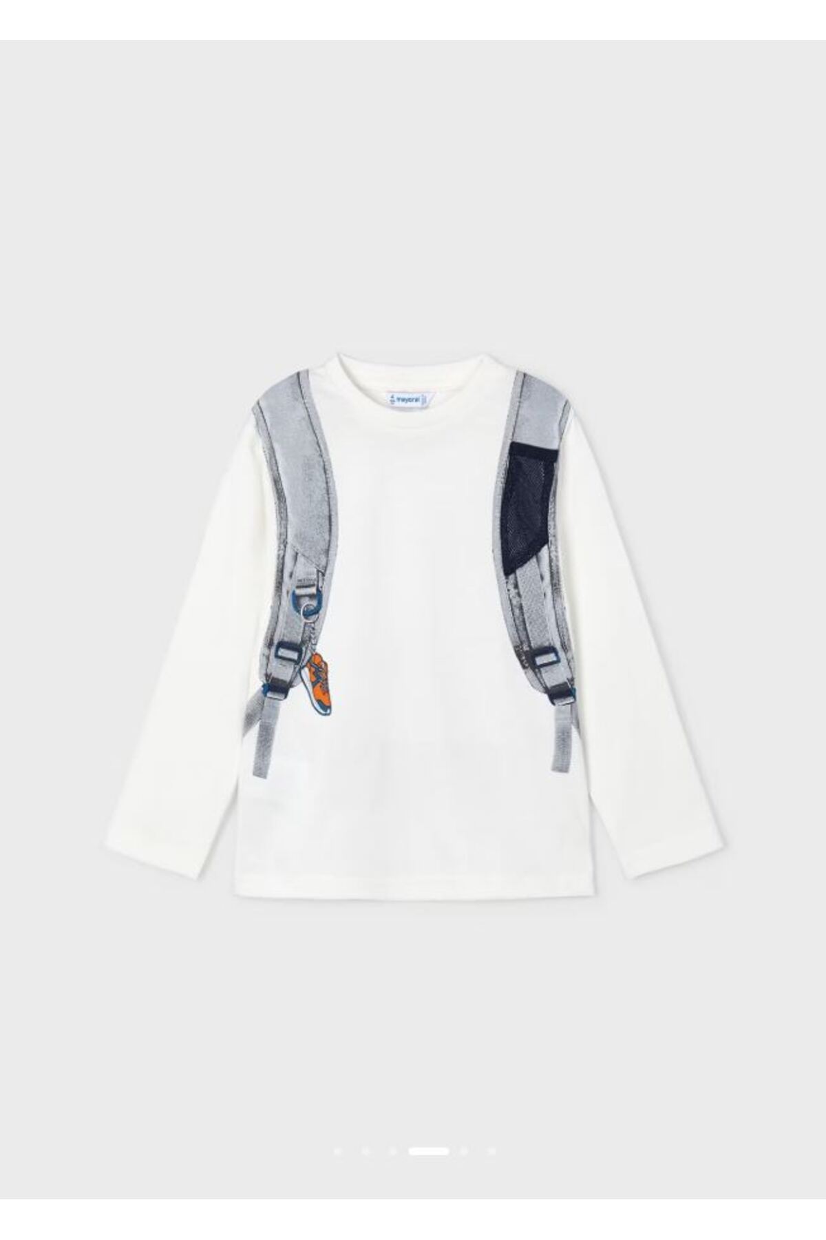 Mayoral Erkek Çocuk Sırt Çantası Baskılı Uzunkol sweatshırt 4049 fotoğrafı 5 (önizleme)