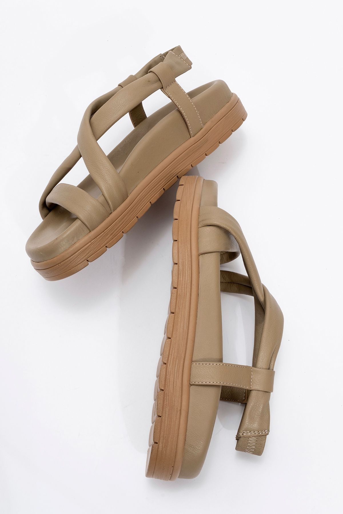 Zeynep Sıradağlı-Leather Sandals - Valenita Kum 8