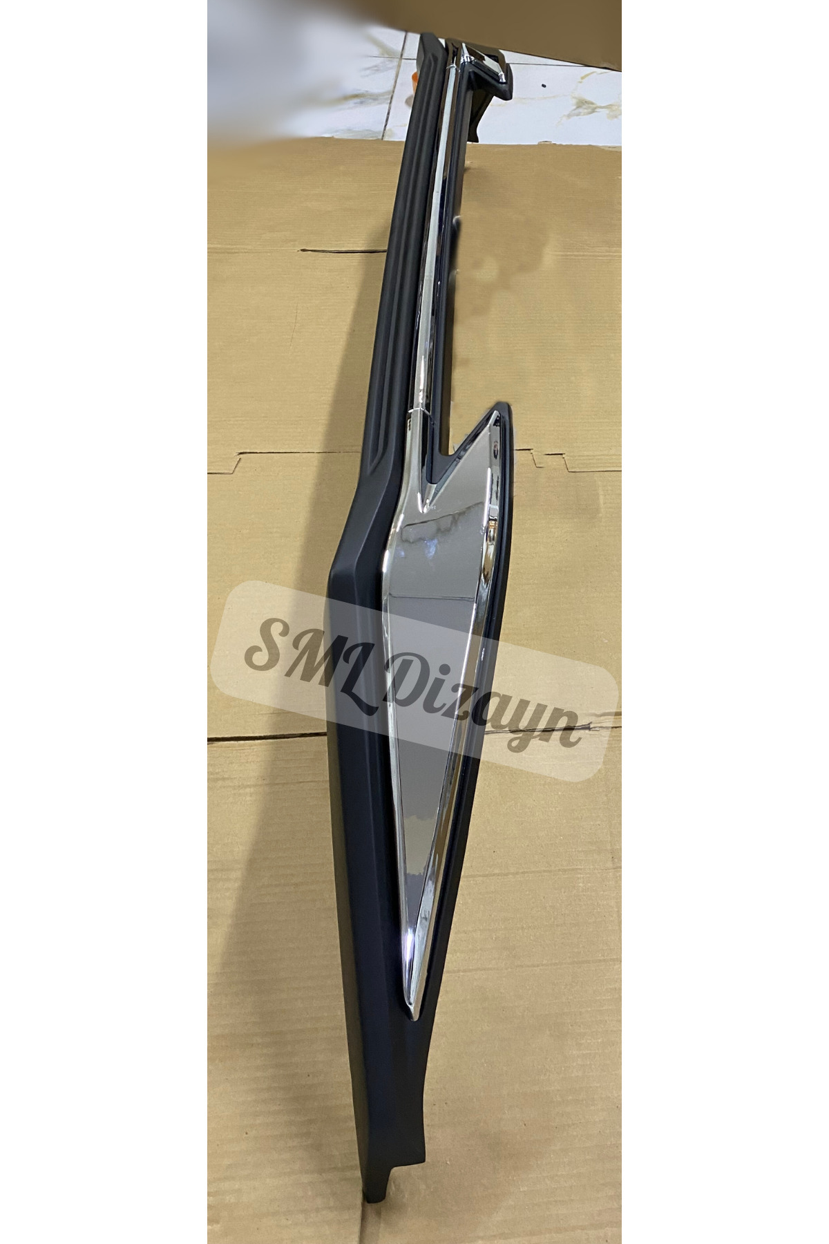 SML Dizayn 2021-2022-2023 Hyundai i20 Ön Koruma Difüzör Ek Kromlu