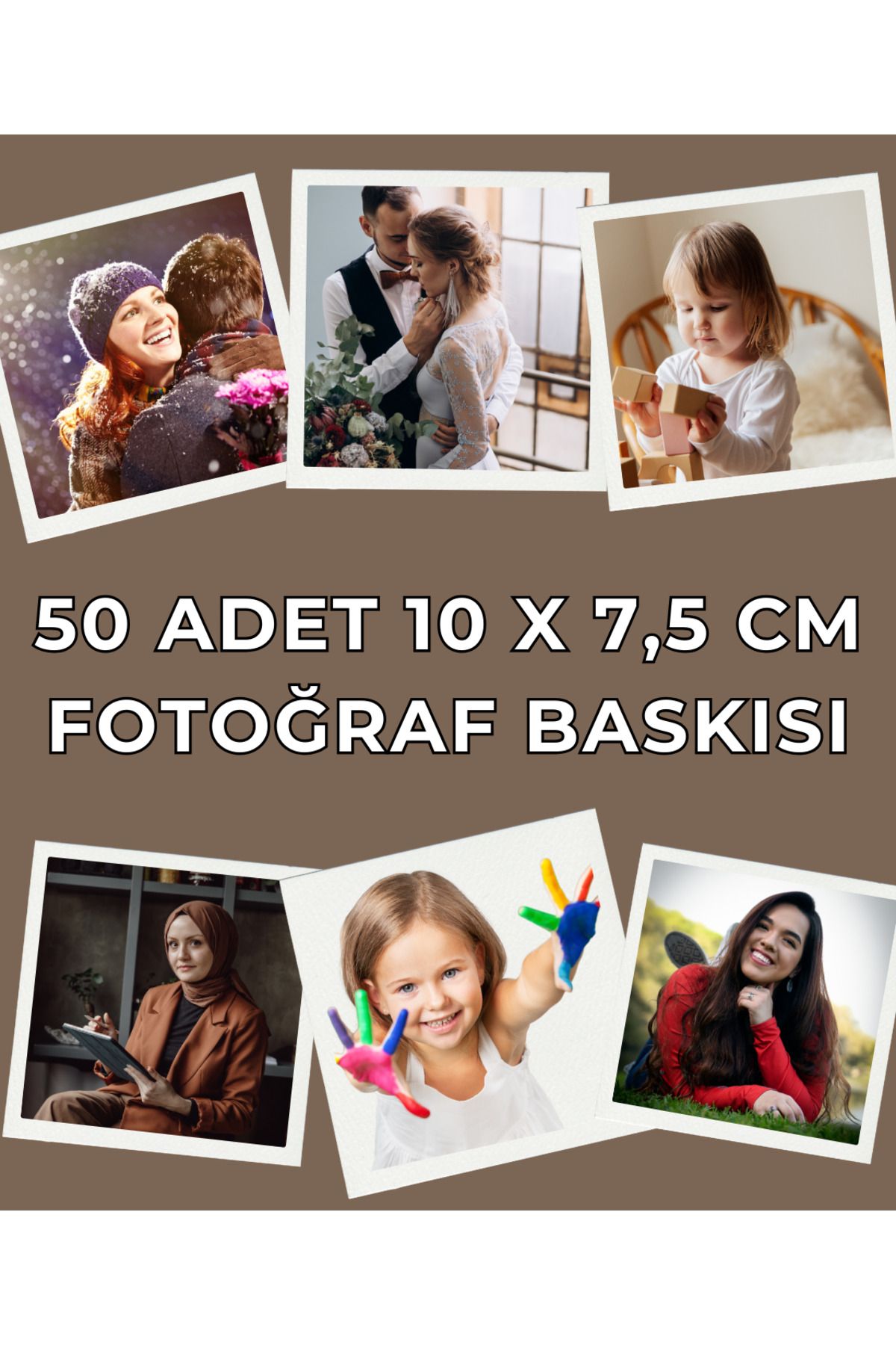 Gens Baskı Market Fotoğraf Baskısı 50 Adet 10x7,5 cm Boyutunda Yüksek Kalite Foto Baskı - Fotoğraf Çıktısı