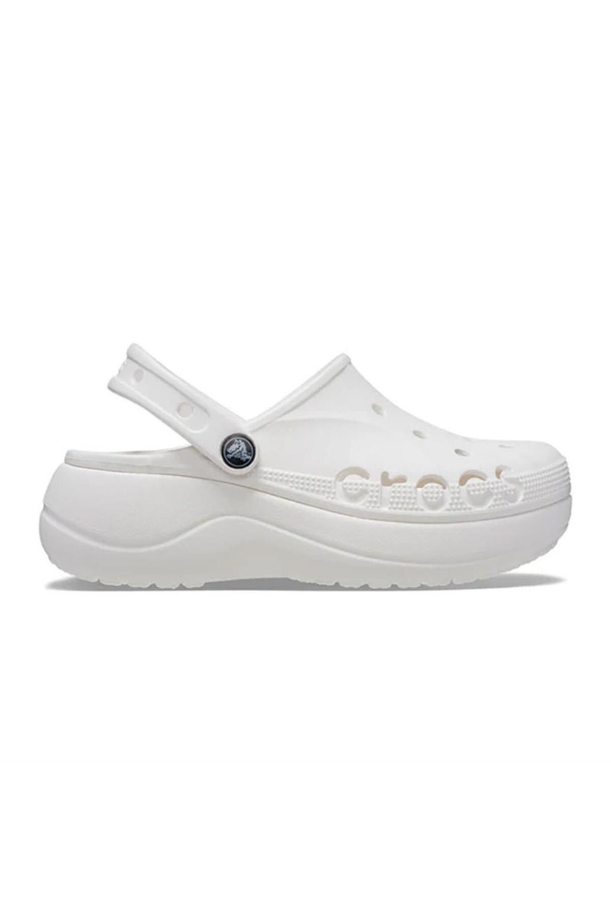 Crocs-Dámské sandály Baya na platformě - 208186 -100 Bílé 1