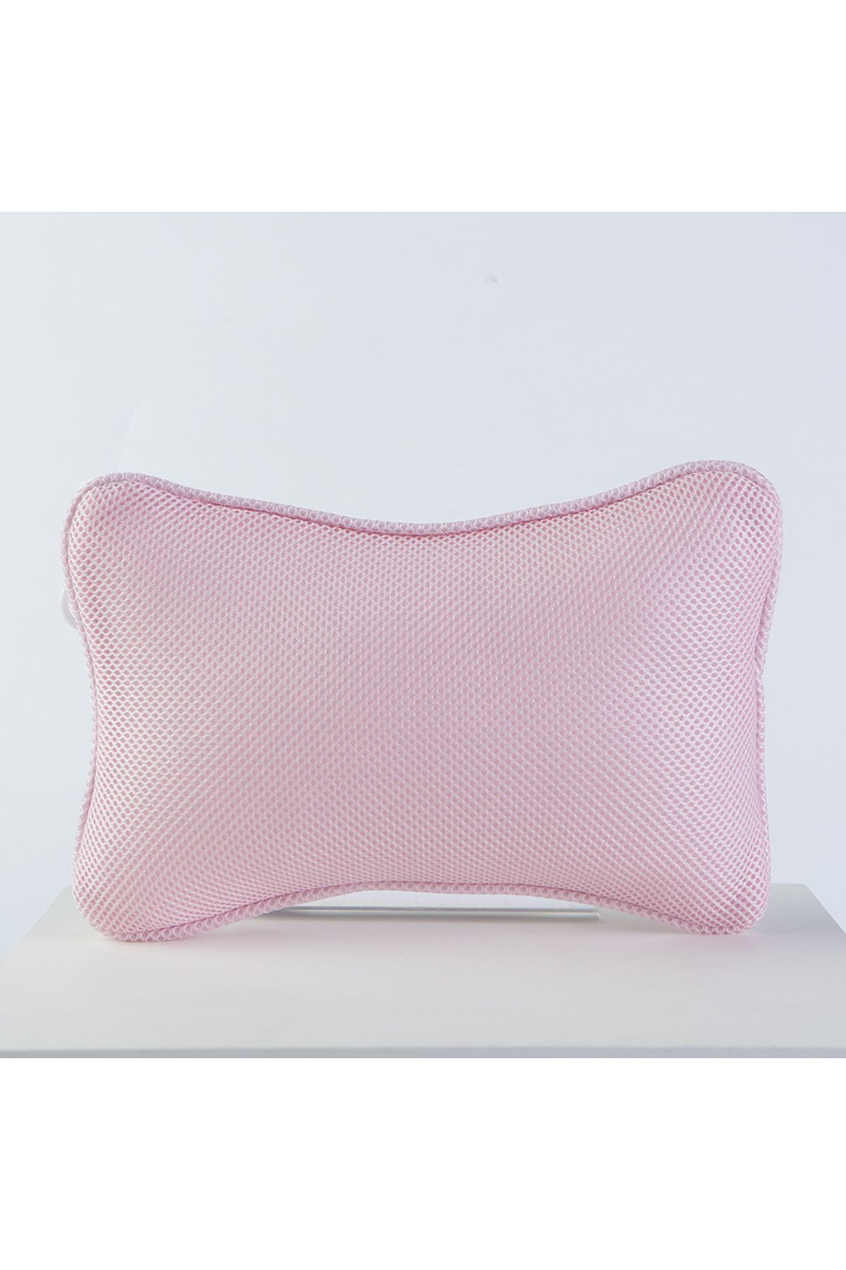 Choice-pink Bone Shaped Pillow 3D Mesh Bathroom Shower Headrest SPA Bathtub Pillow Support Head and Neck Ma 1