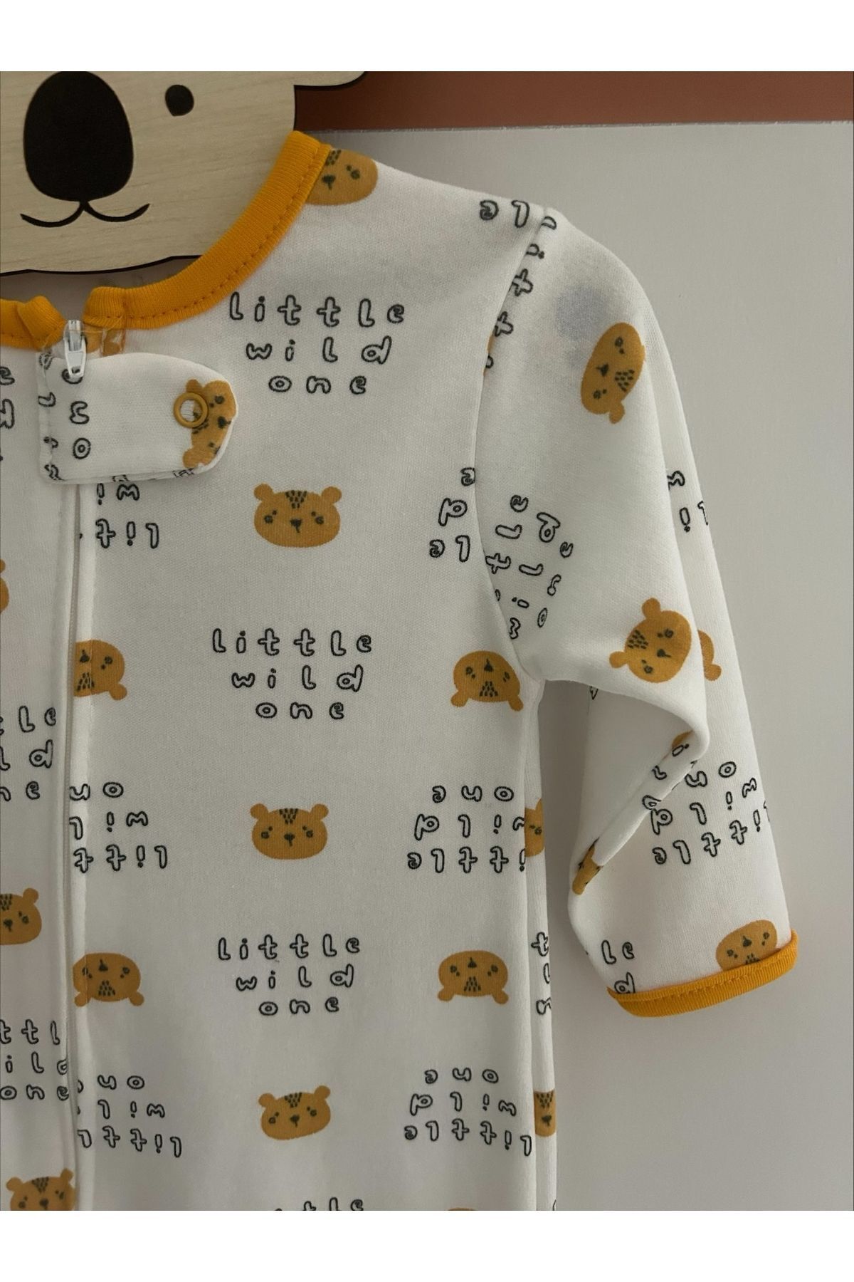 Mıdırık-Animal Figured Unisex 3-Piece Baby Jumpsuit Set 3