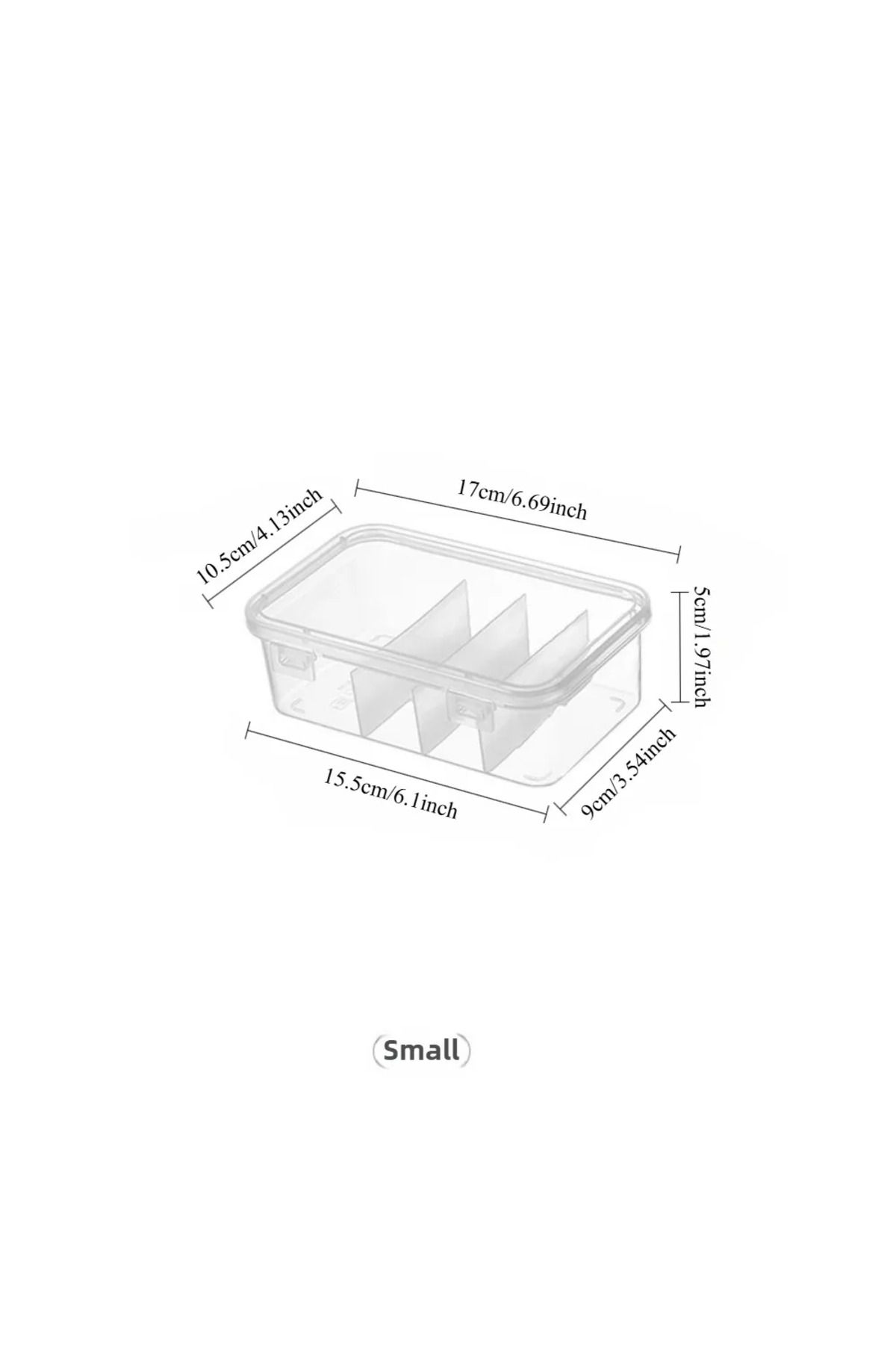 Choice-1pc small size 1pc transparent data cable storage box, thickened material, buckle design, dust-proof 1