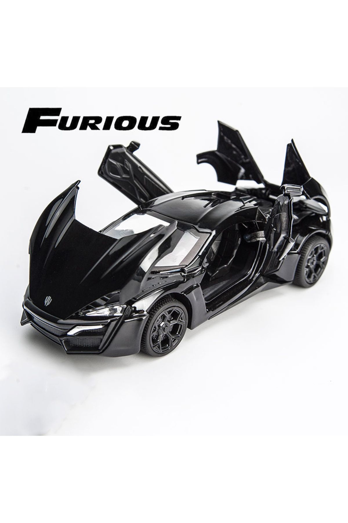 Choice-black 1:32 Simulation Lyken Hyper Fast Alloy Sport Car Model Diecasts & Toy Vehicles And Furious Car 1