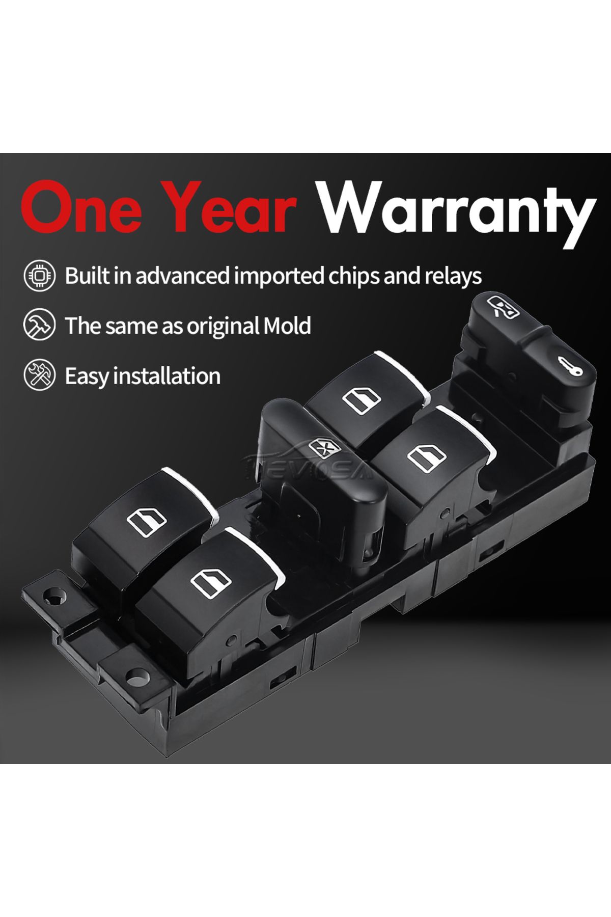 Choice-Nevosa For Vw 1999 2000-2004 Gti Golf 4 Jetta Mk4 Bora Beetle Passat B5 B5.5 Window Control Switc... 4