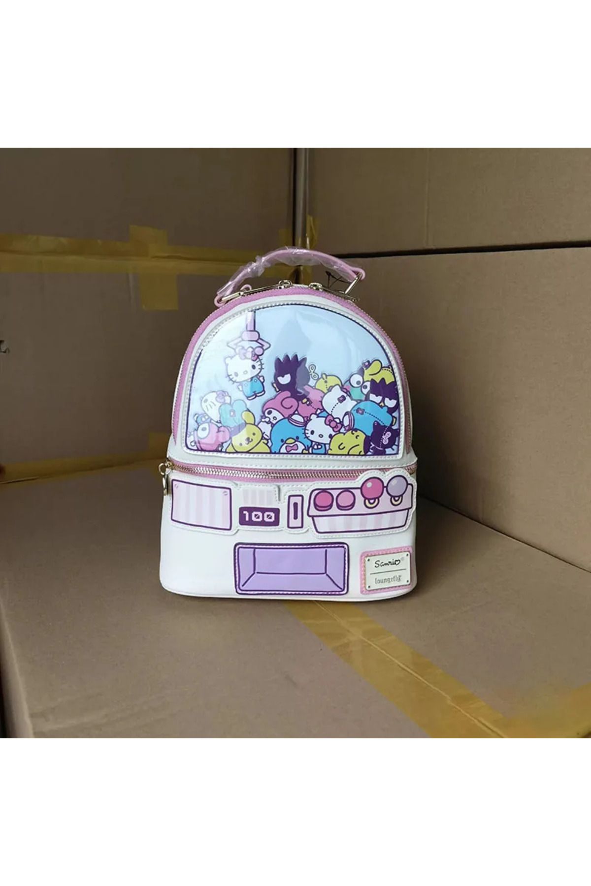 Choice-Sanrio family Sanrio Family Loungefly Backpack Hello Kitty Bag Elementary School Backpack Women's Ba 1