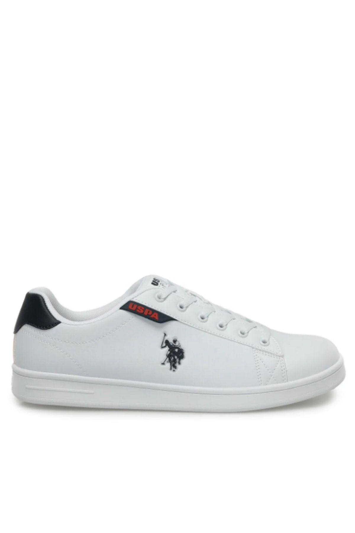 U.S. Polo Assn. Erkek Düz Beyaz Sneaker