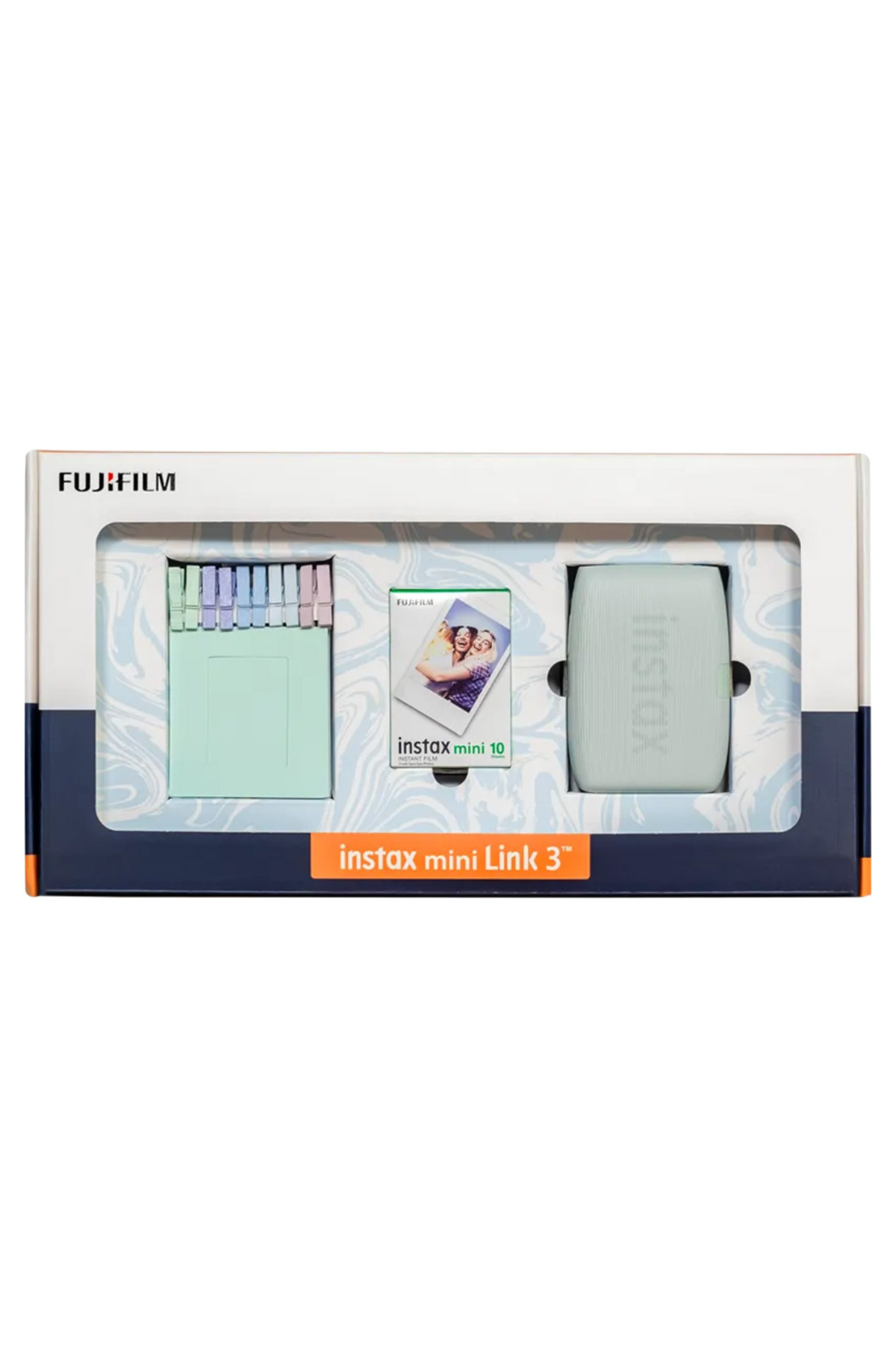Fujifilm Instax Mini Link 3 Yeşil Akıllı Telefon Yazıcısı Bundle Box