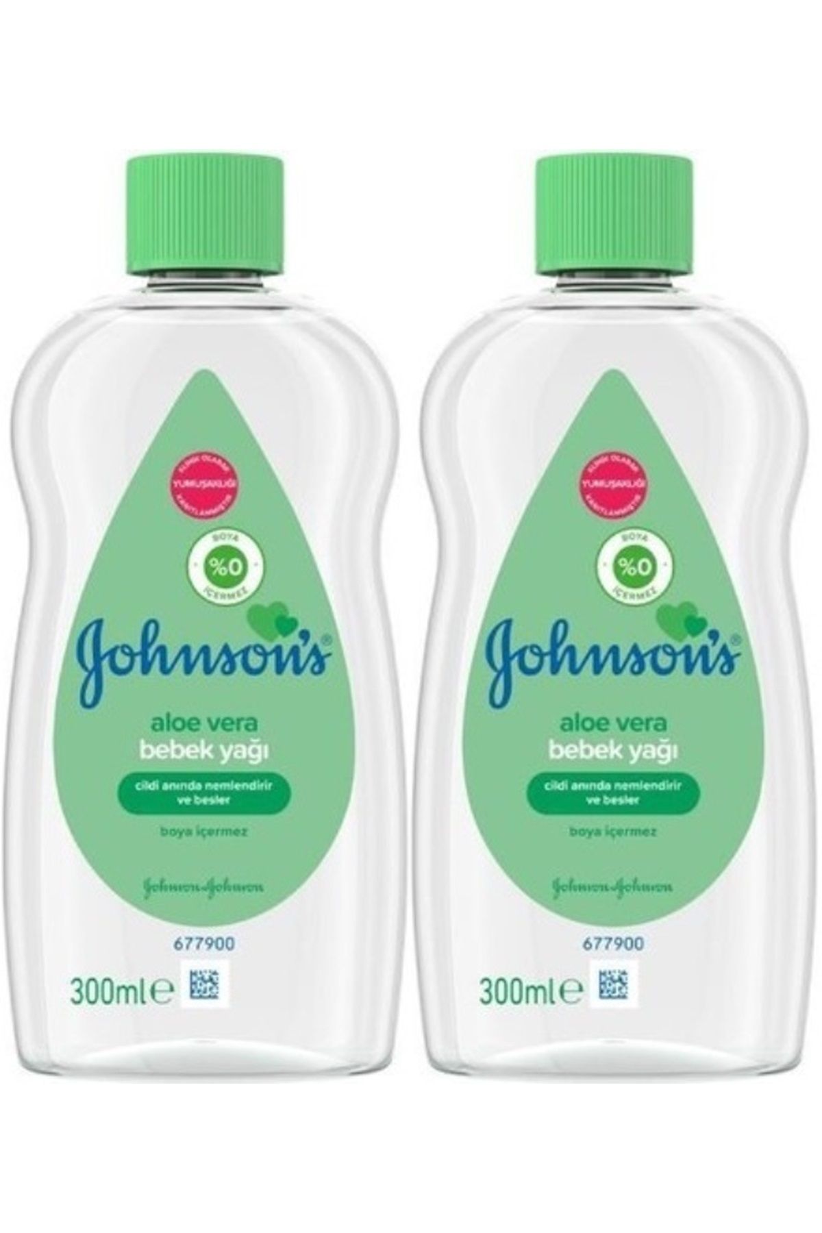 Johnson's Johnsons Baby Bebek Yağı 300ML Aleo Vera (2 Li Set)