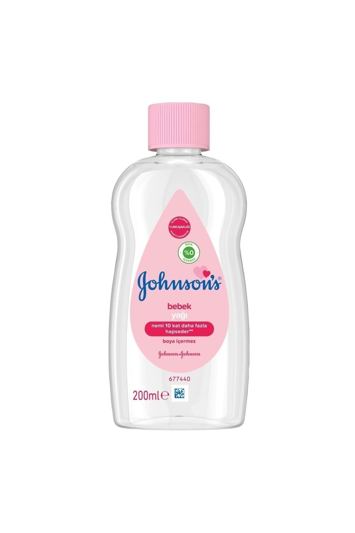 Johnson's Johnsons Baby Bebek Yağı 200ML Nemlendirici (Pembe) (5 Li Set) fotoğrafı 2 (önizleme)