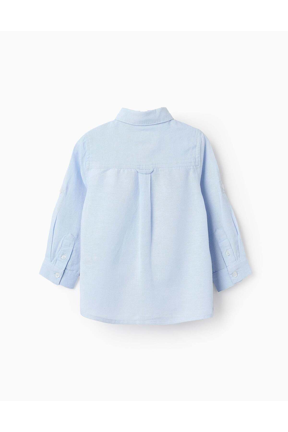 Ziddy-Shirt with Tabs for Baby Boys, Blue 2