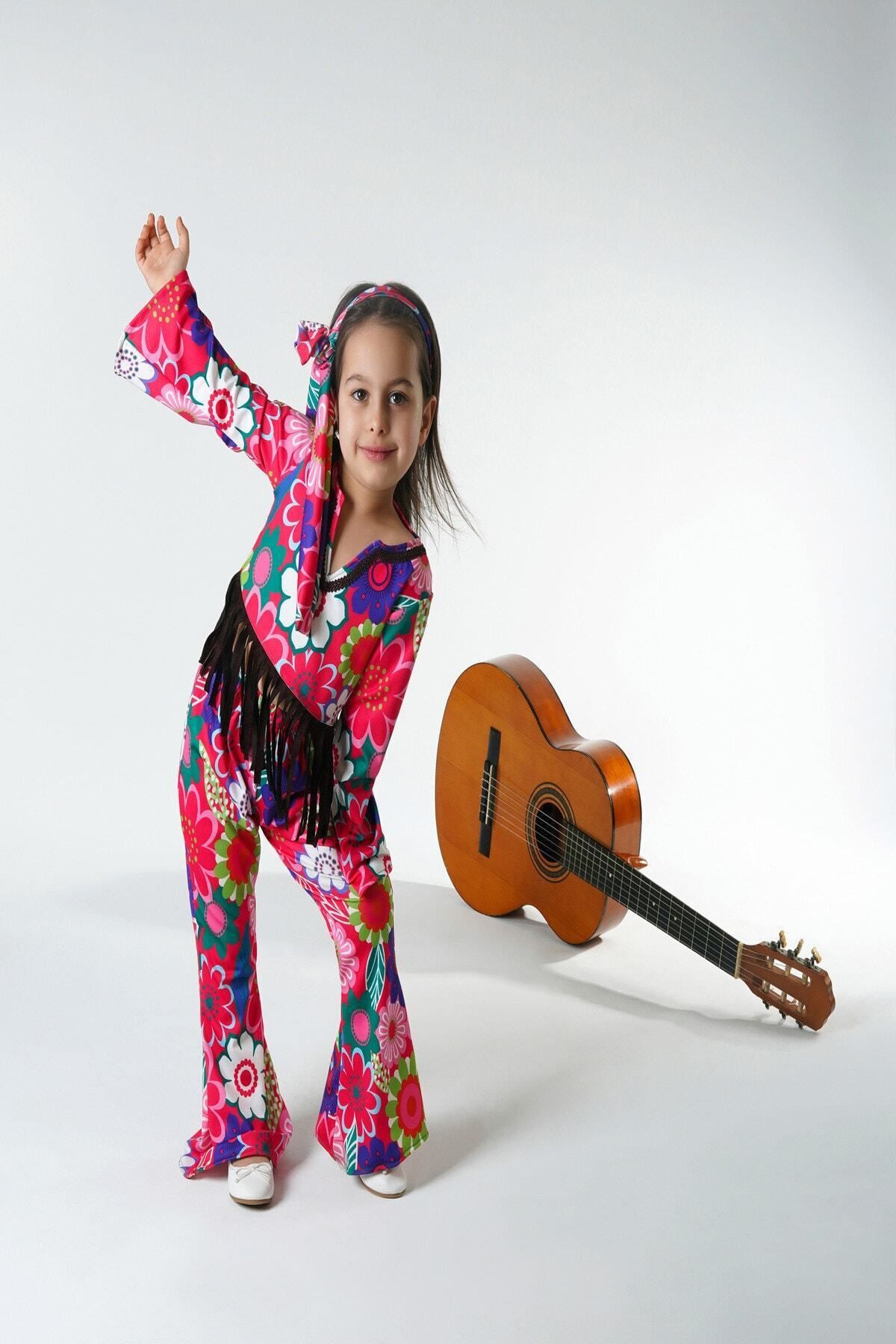 Beşik Kostüm-90s Hippie Girl's Costume 2