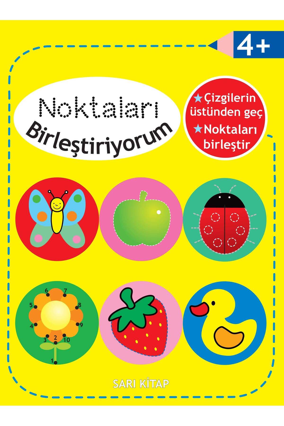 Parıltı Yayınları Noktaları Birleştiriyorum Sarı Kitap 4 Yaş