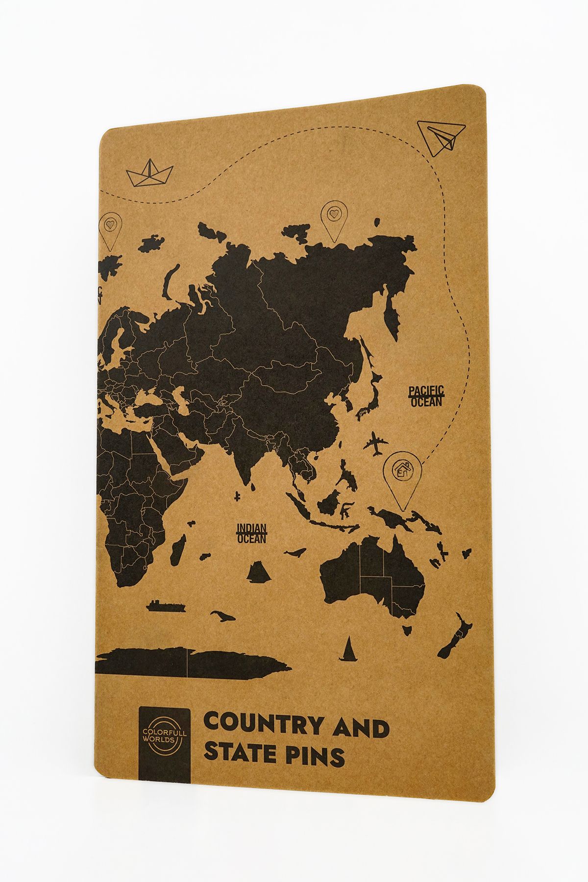 Colorfull Worlds-Marker Pin for World Map - Country Flags and Symbols 8