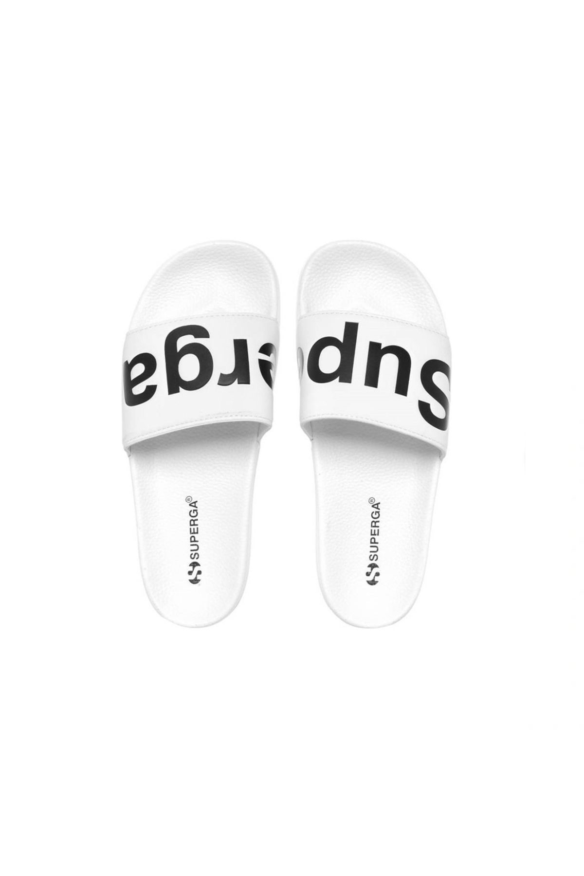 Superga-1908 Slides Polysoft Unisex-Hausschuhe, Weiß, Normalgröße 3