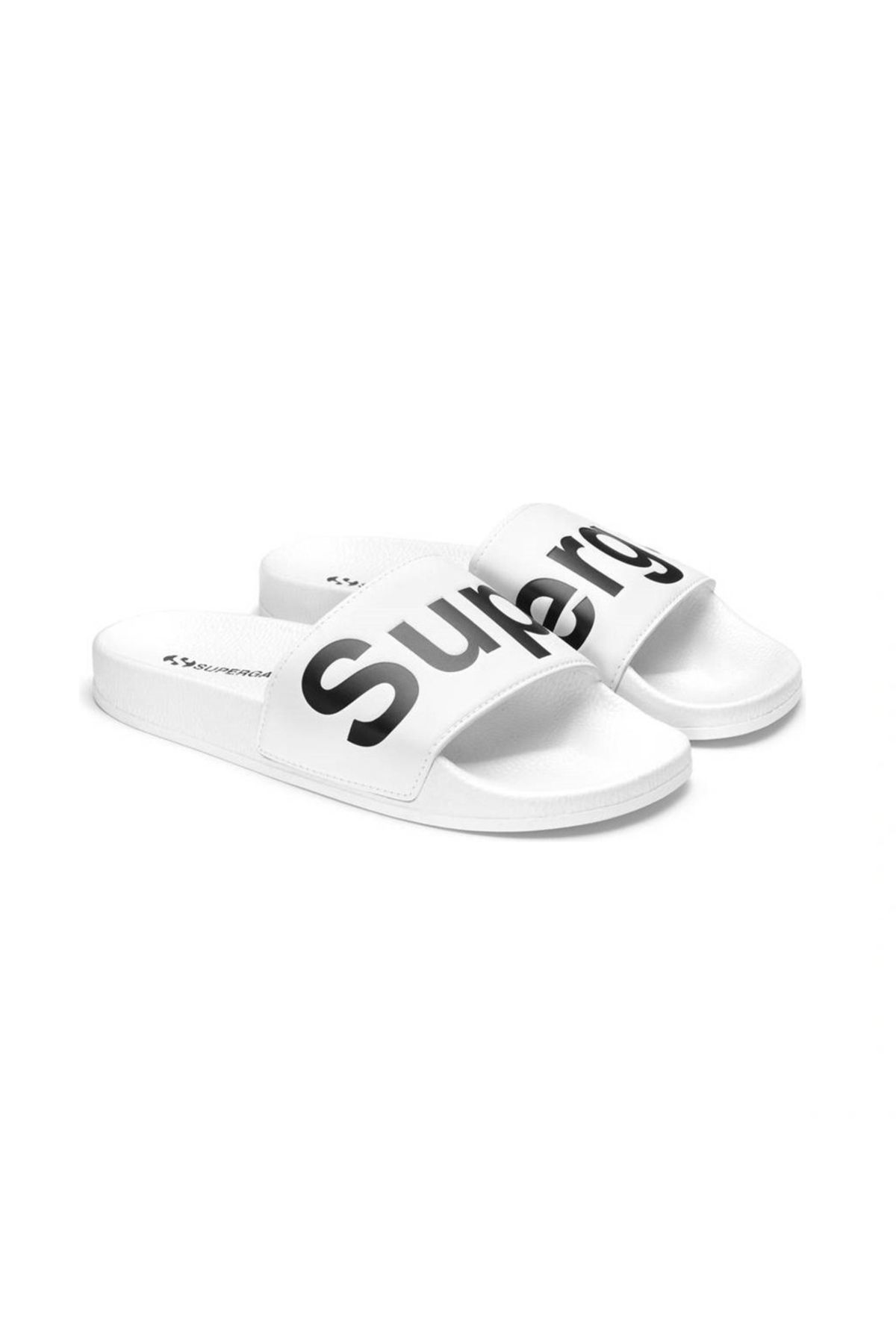 Superga-1908 Slides Polysoft Unisex-Hausschuhe, Weiß, Normalgröße 2