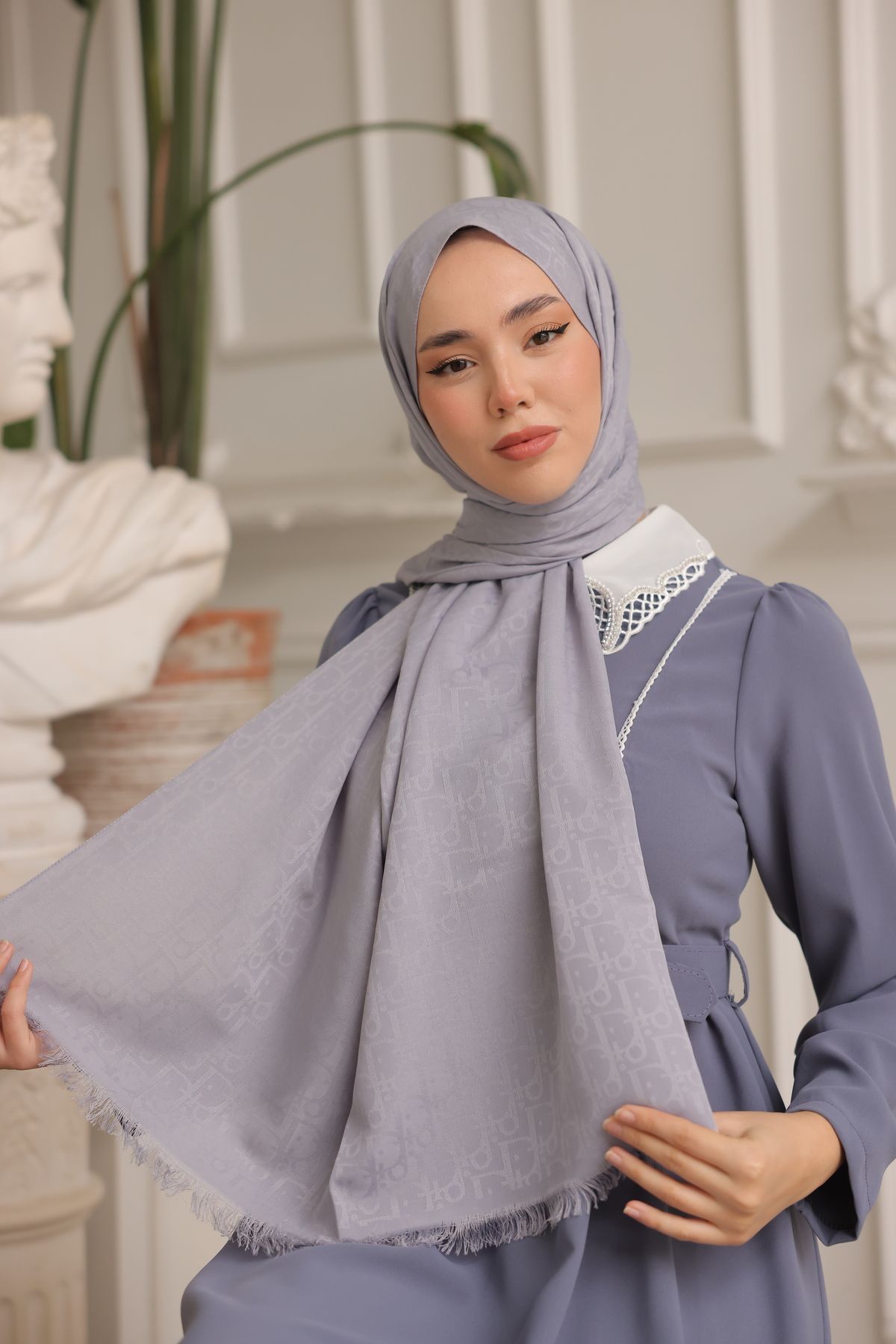 QASSA SHAL-Silver Gray (D Pattern) 2