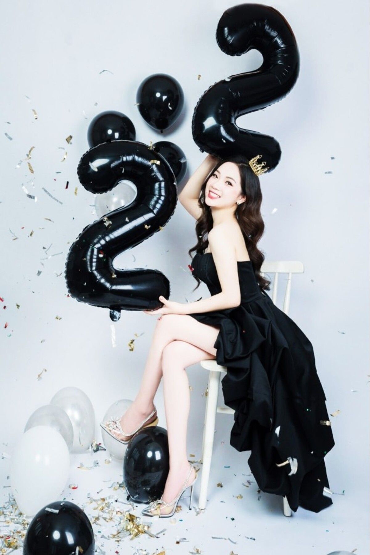 BeySüS-Black 22 Number Foil Balloon 7