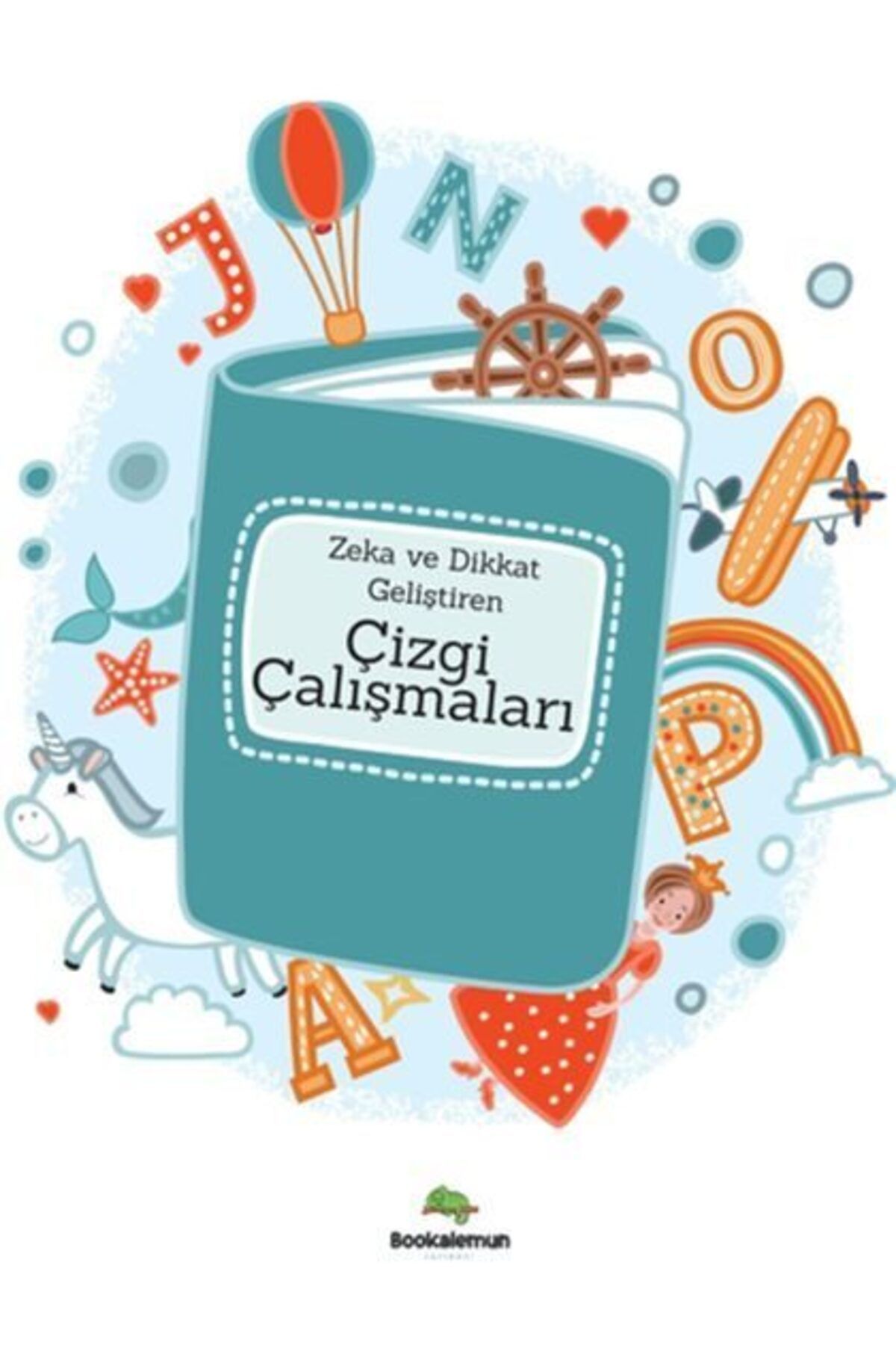 bookalemun yayınevi Zeka Ve Dikkat Geliştiren Çizgi Çalışmaları