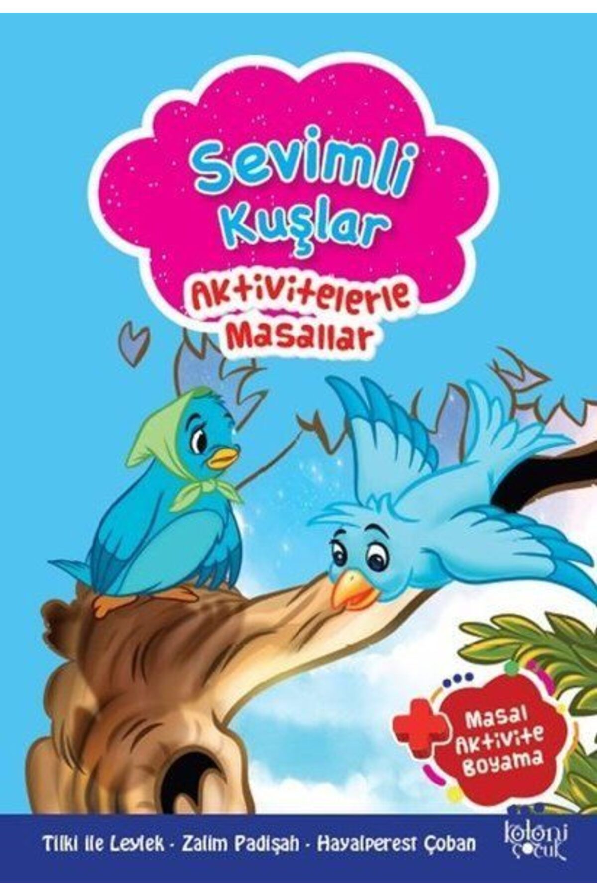 Koloni Çocuk Sevimli Kuşlar Aktivitelerle Masallar