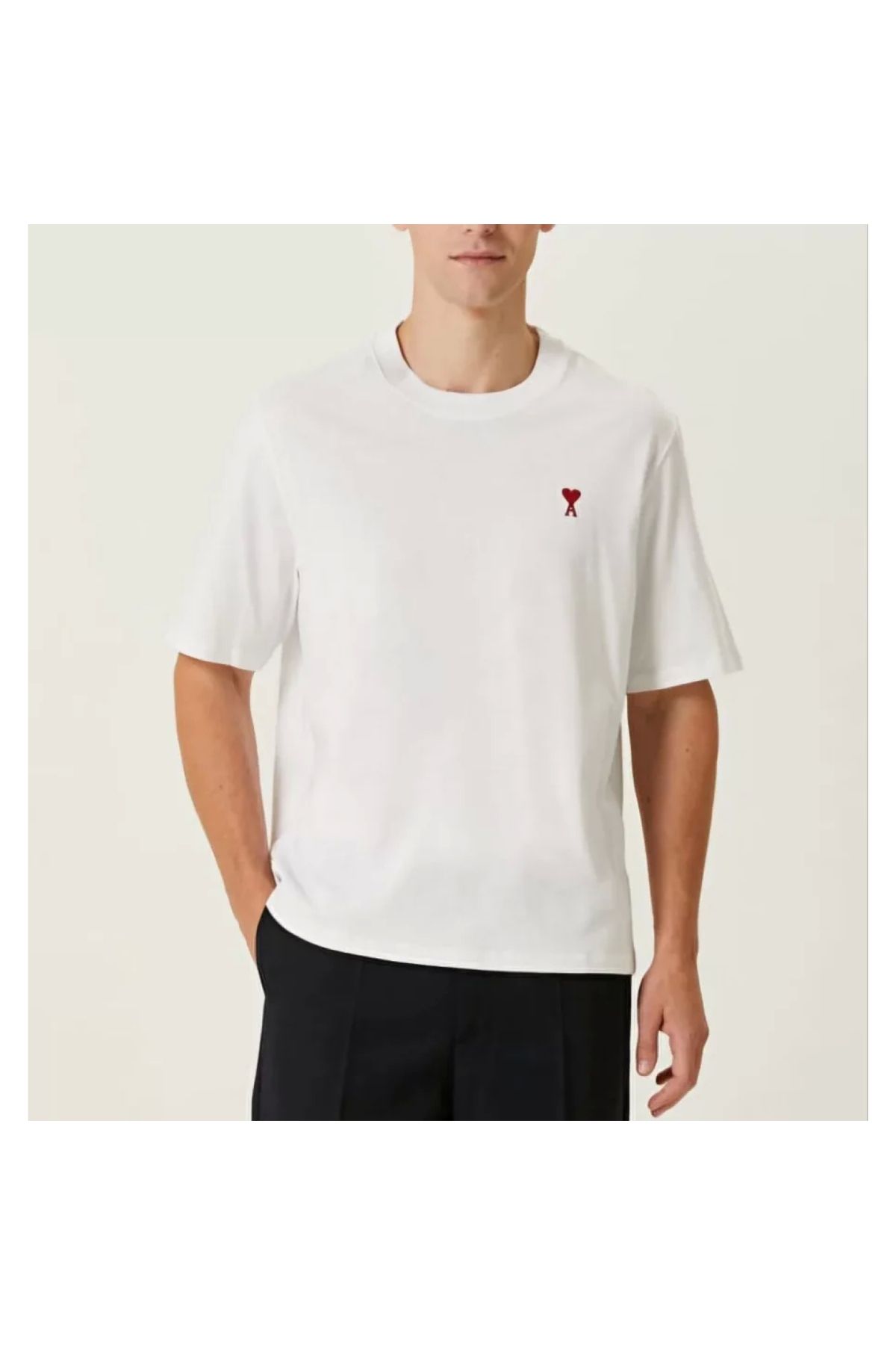 Narnuga Unisex Bisiklet Yaka Baskılı Oversize TShirt