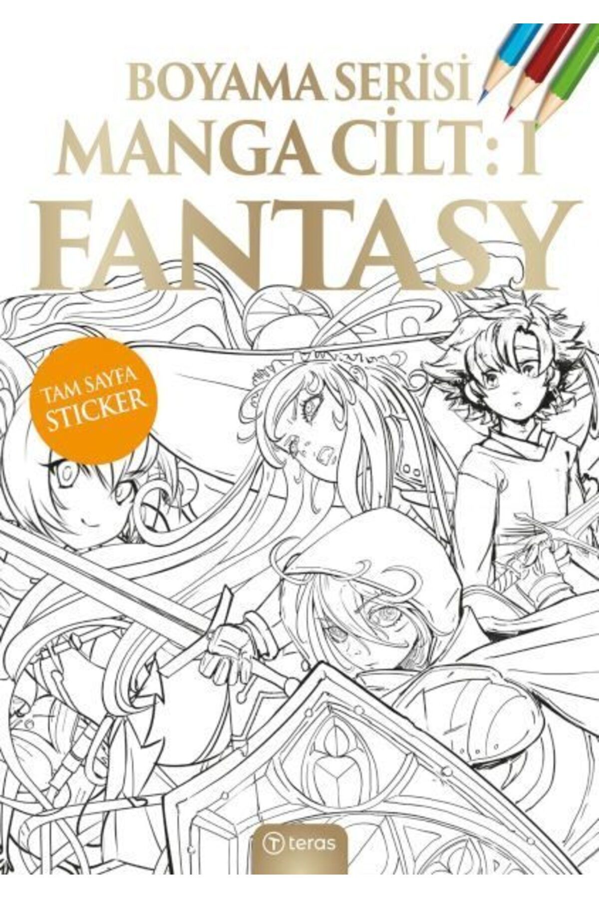 Teras Kitap Manga Boyama Cilt I Fantasy