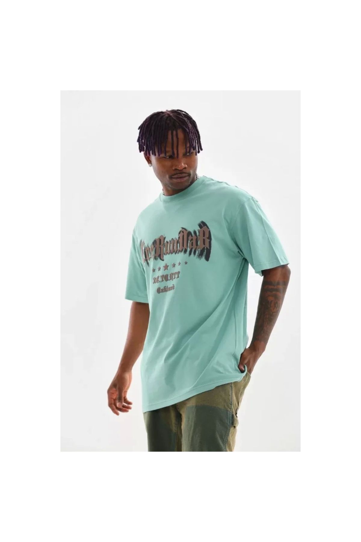 Marsilyan Unisex Baskılı Oversize TShirt