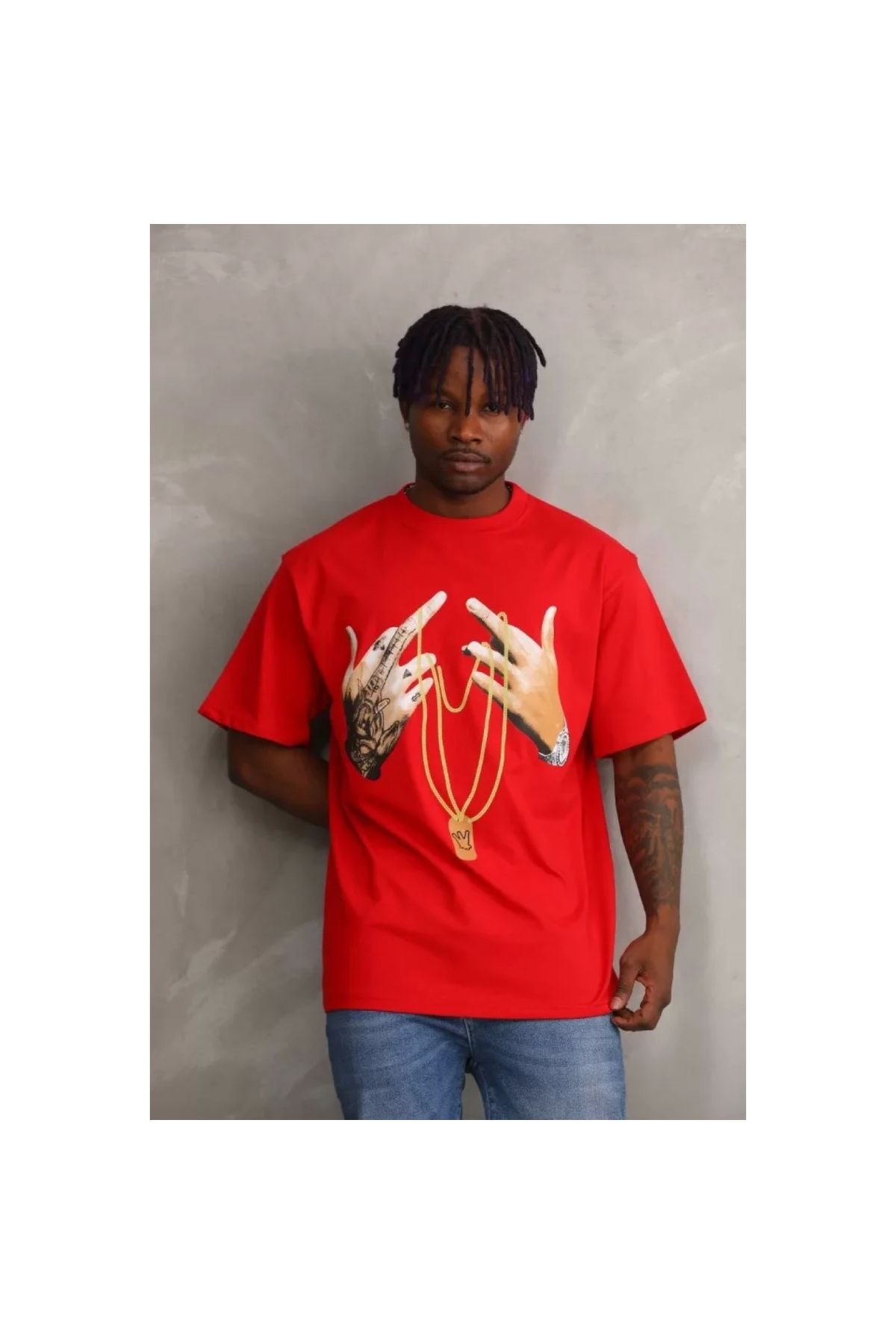 Marsilyan Unisex Baskılı Oversize TShirt