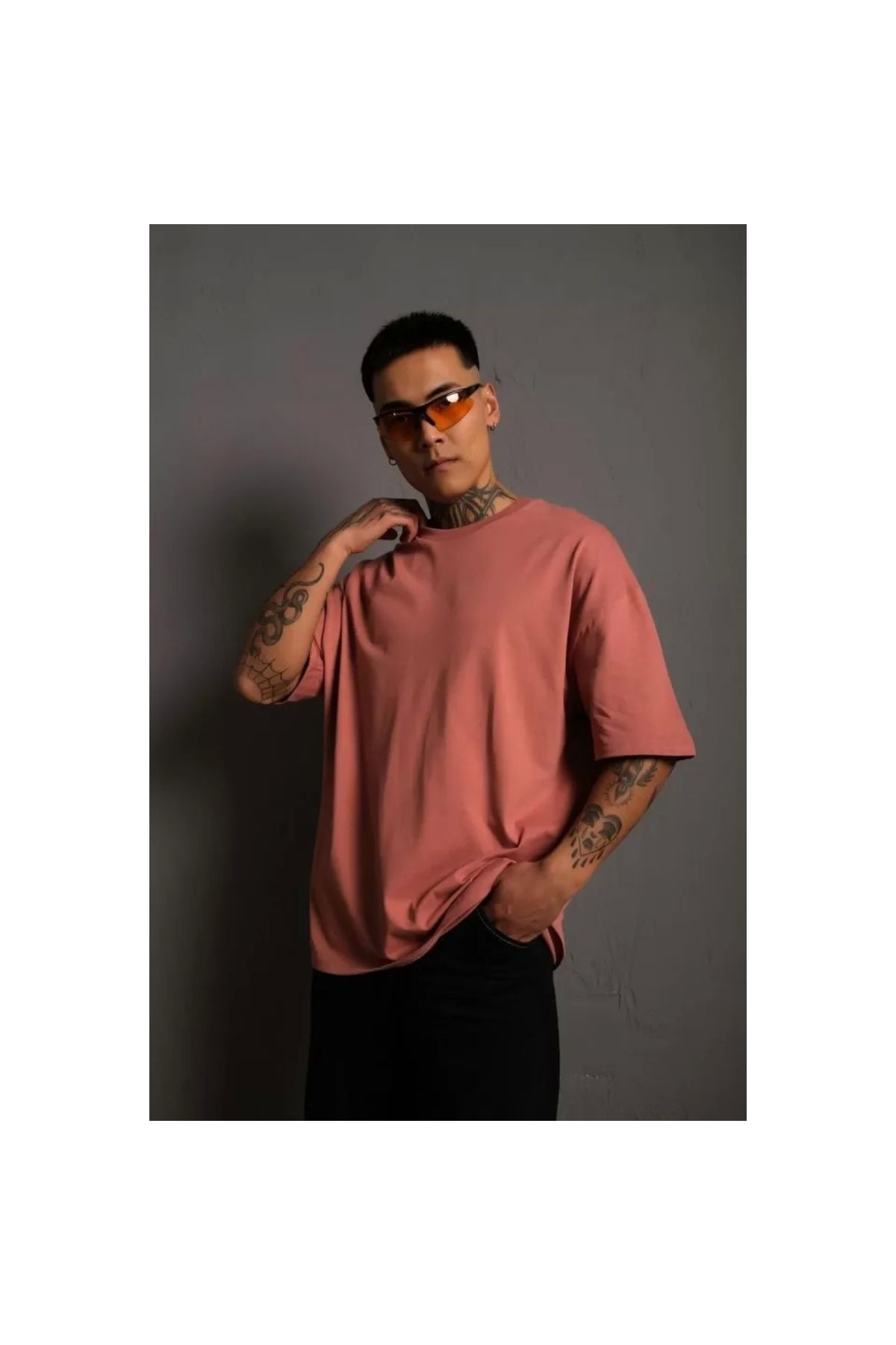 Narnuga Erkek 24/1 Düz A Kalite Oversize Tshirt