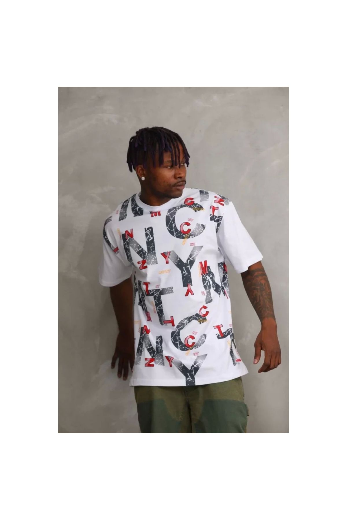 Marsilyan Unisex Baskılı Oversize TShirt