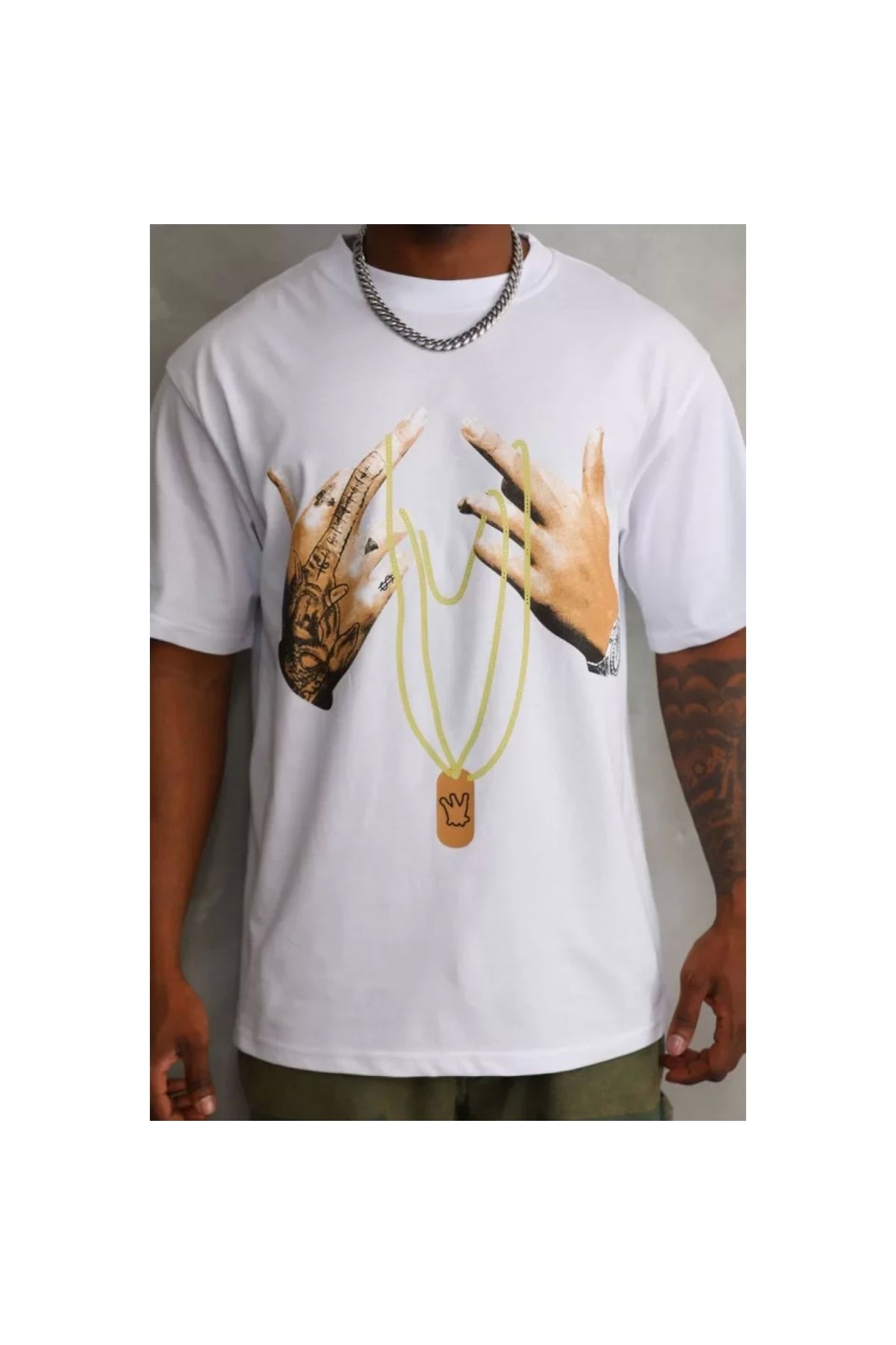 Marsilyan Unisex Baskılı Oversize TShirt