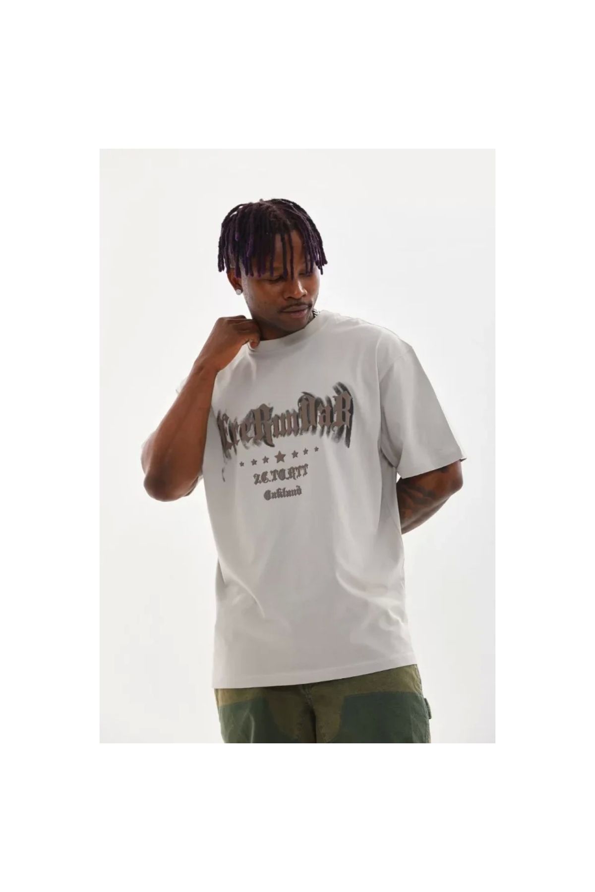 Marsilyan Unisex Baskılı Oversize TShirt