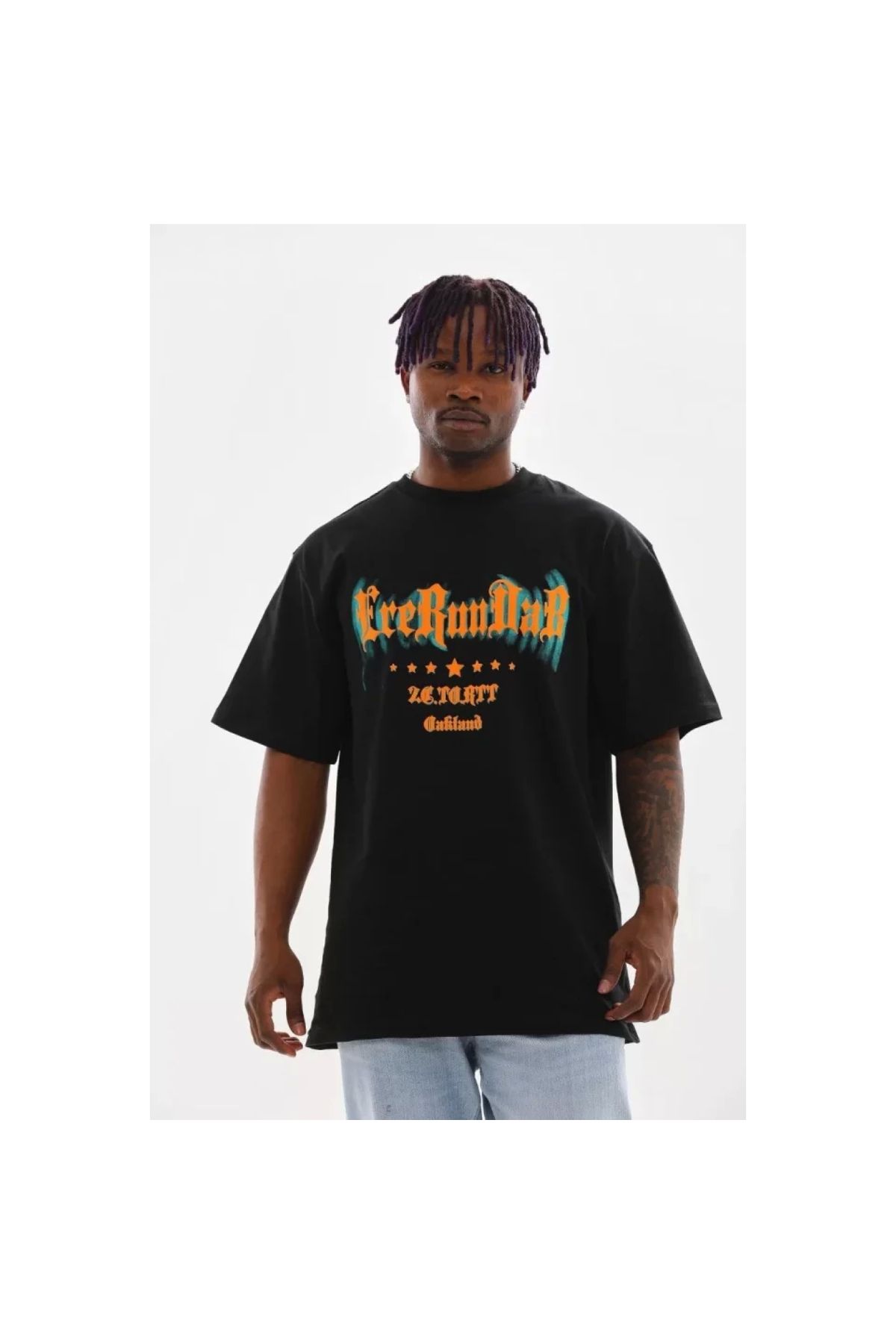 Marsilyan Unisex Baskılı Oversize TShirt