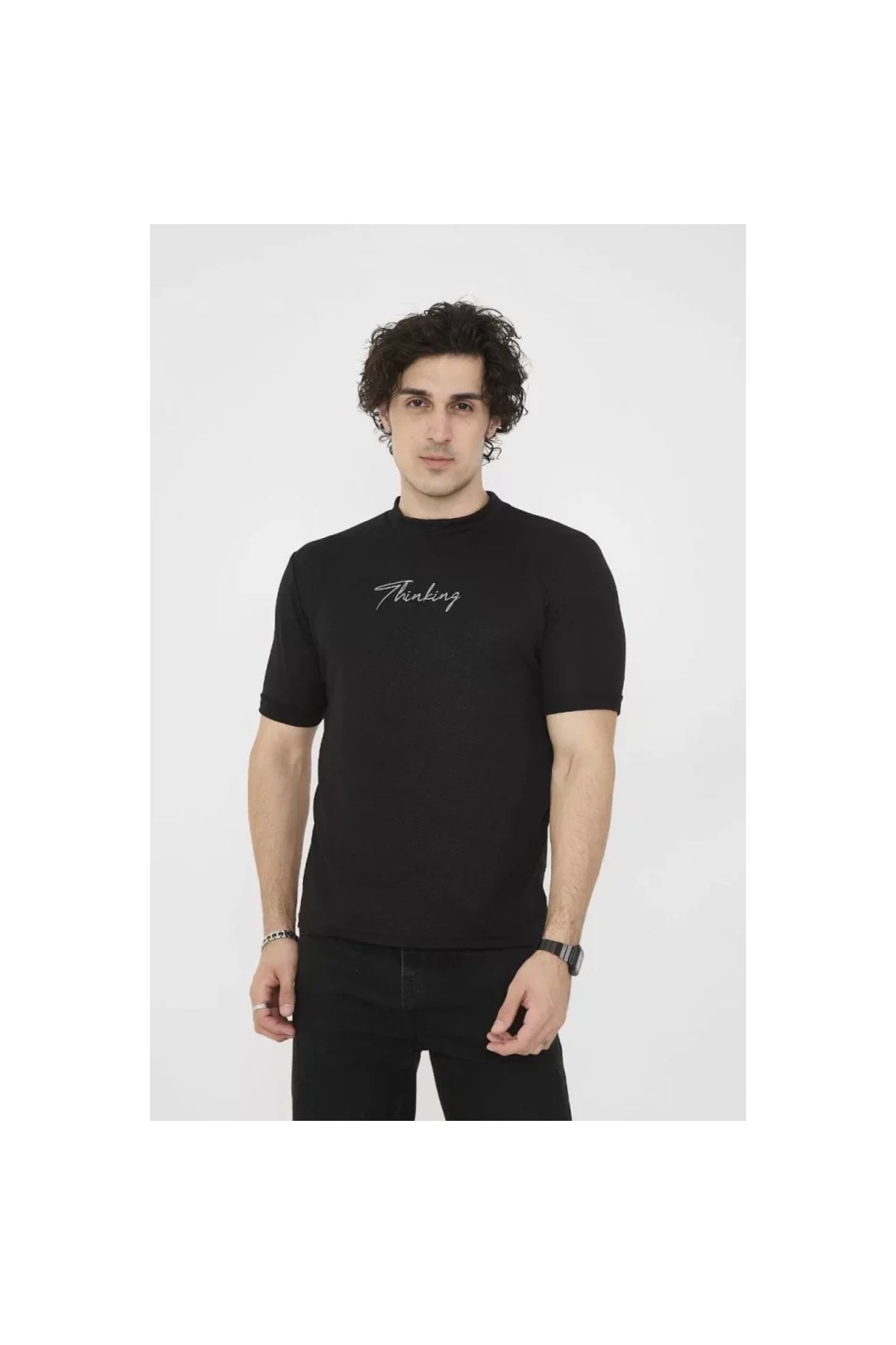 Narnuga Unisex Bisiklet Yaka Slim Fit TShirt